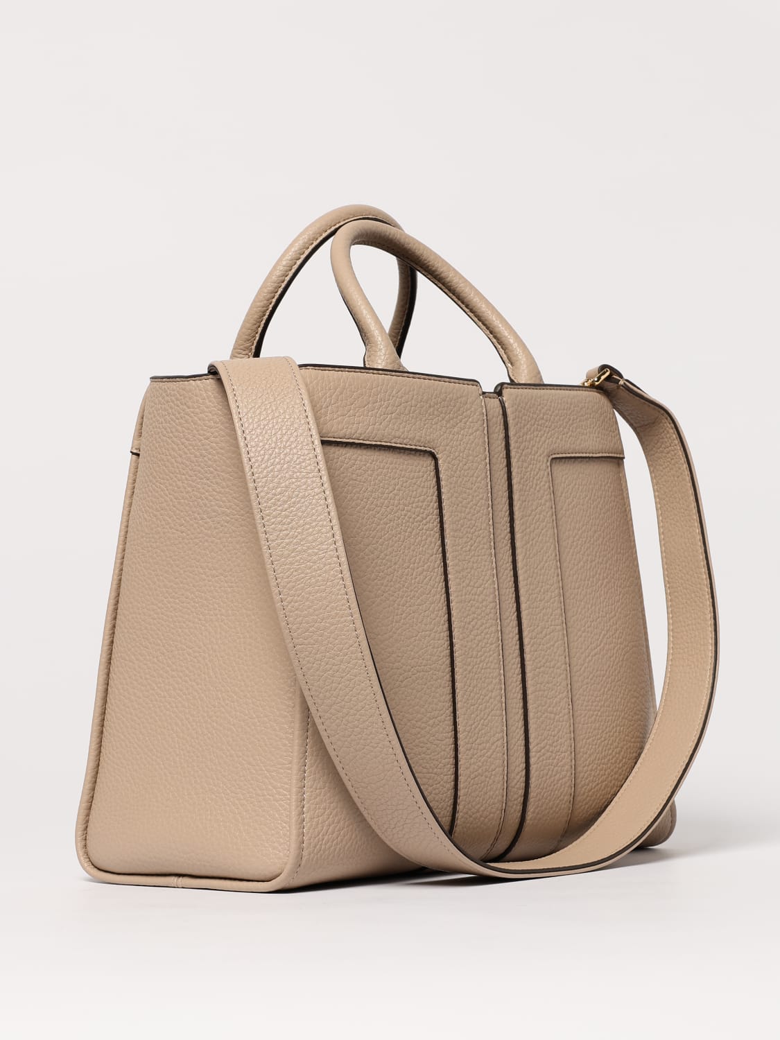 ELISABETTA FRANCHI BORSA A MANO: Borsa Elisabetta Franchi in pelle sintetica a grana, Grigio - Img 2