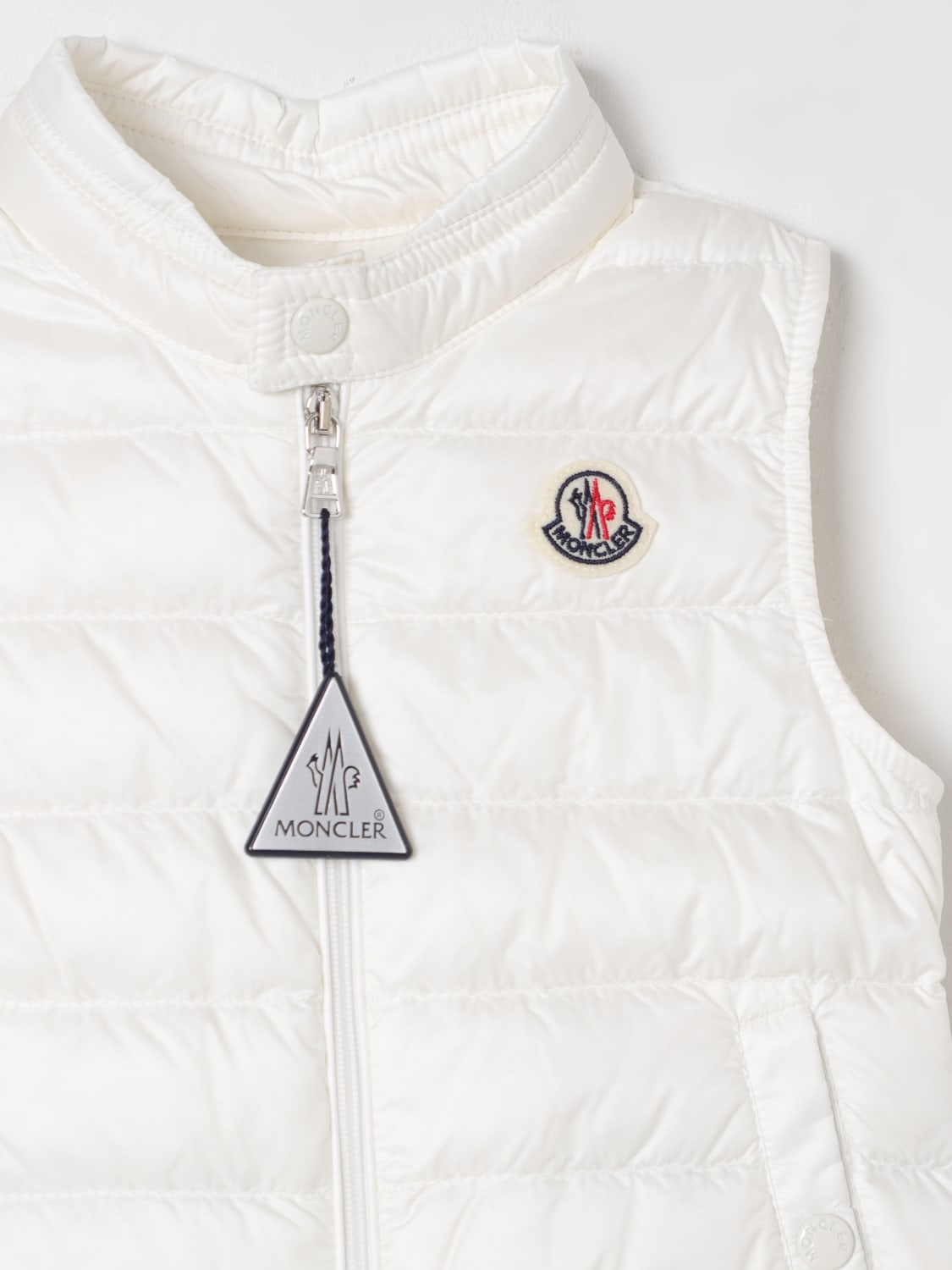 MONCLER 조끼: 조끼 남아 Moncler, 화이트 - Img 3