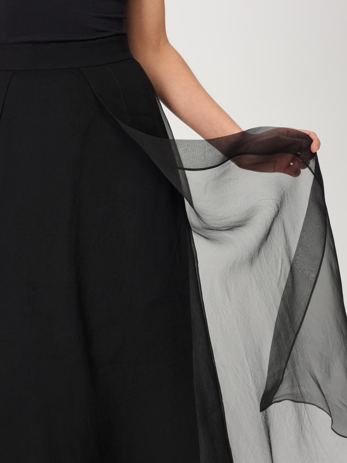 BRUNELLO CUCINELLI: Skirt woman - Black | Brunello Cucinelli