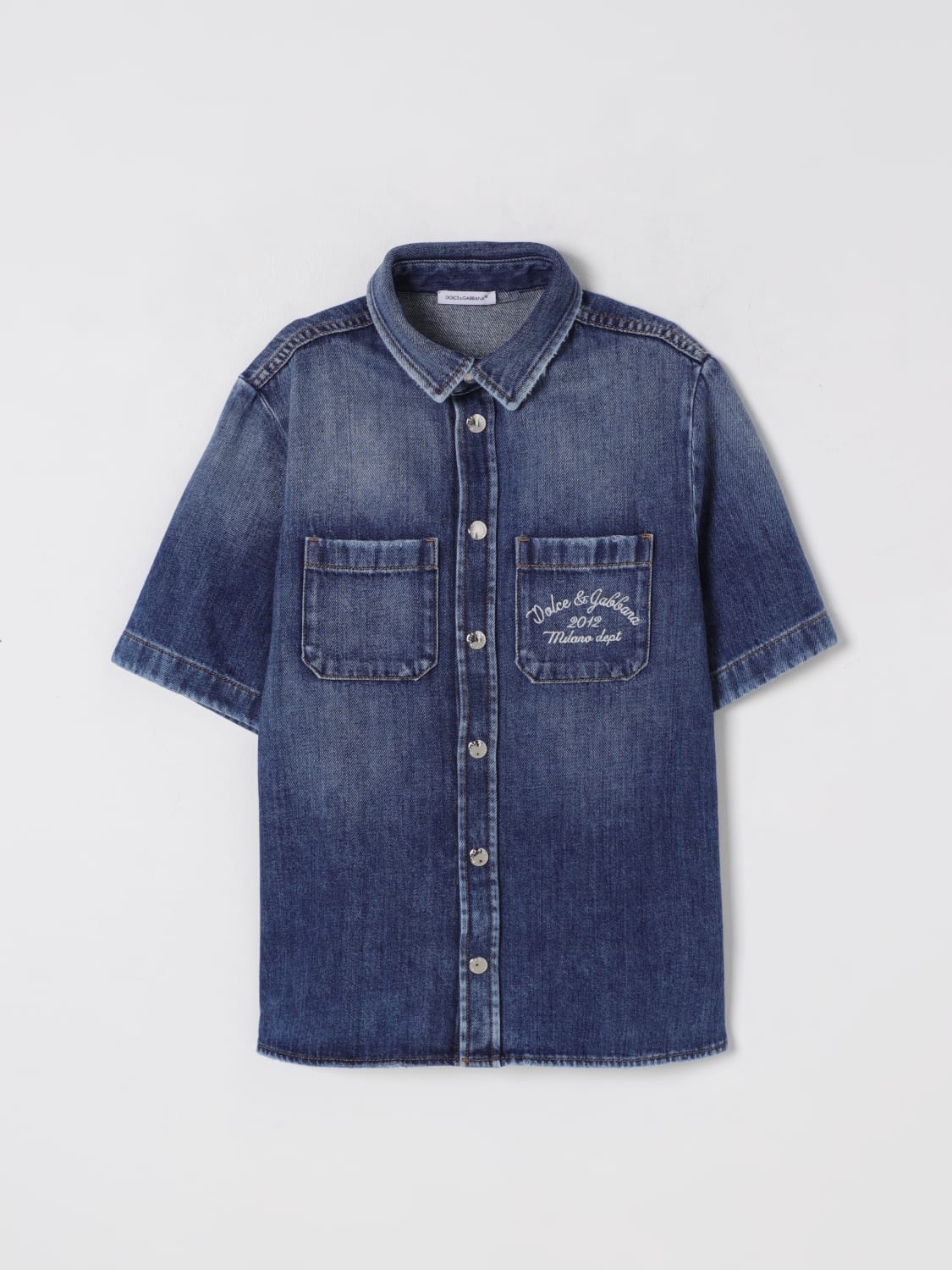 DOLCE & GABBANA CAMISA: Camisa niños Dolce & Gabbana, Denim - Img 1