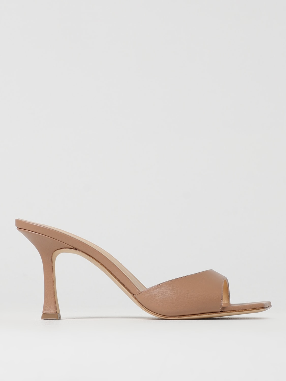 MAGDA BUTRYM SANDALI CON TACCO: Mules Estonia Magda Butrym in nappa , Beige - Img 1
