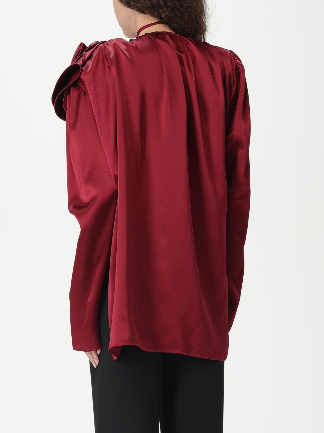 MAGDA BUTRYM TOP: Chemise femme Magda Butrym, Rouge - Img 3