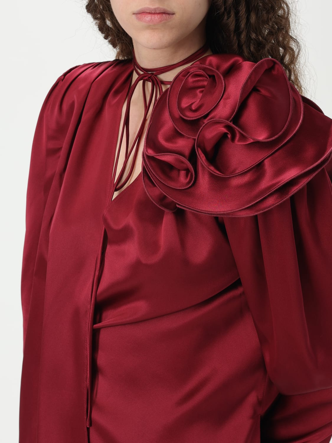 MAGDA BUTRYM TOP: Chemise femme Magda Butrym, Rouge - Img 5