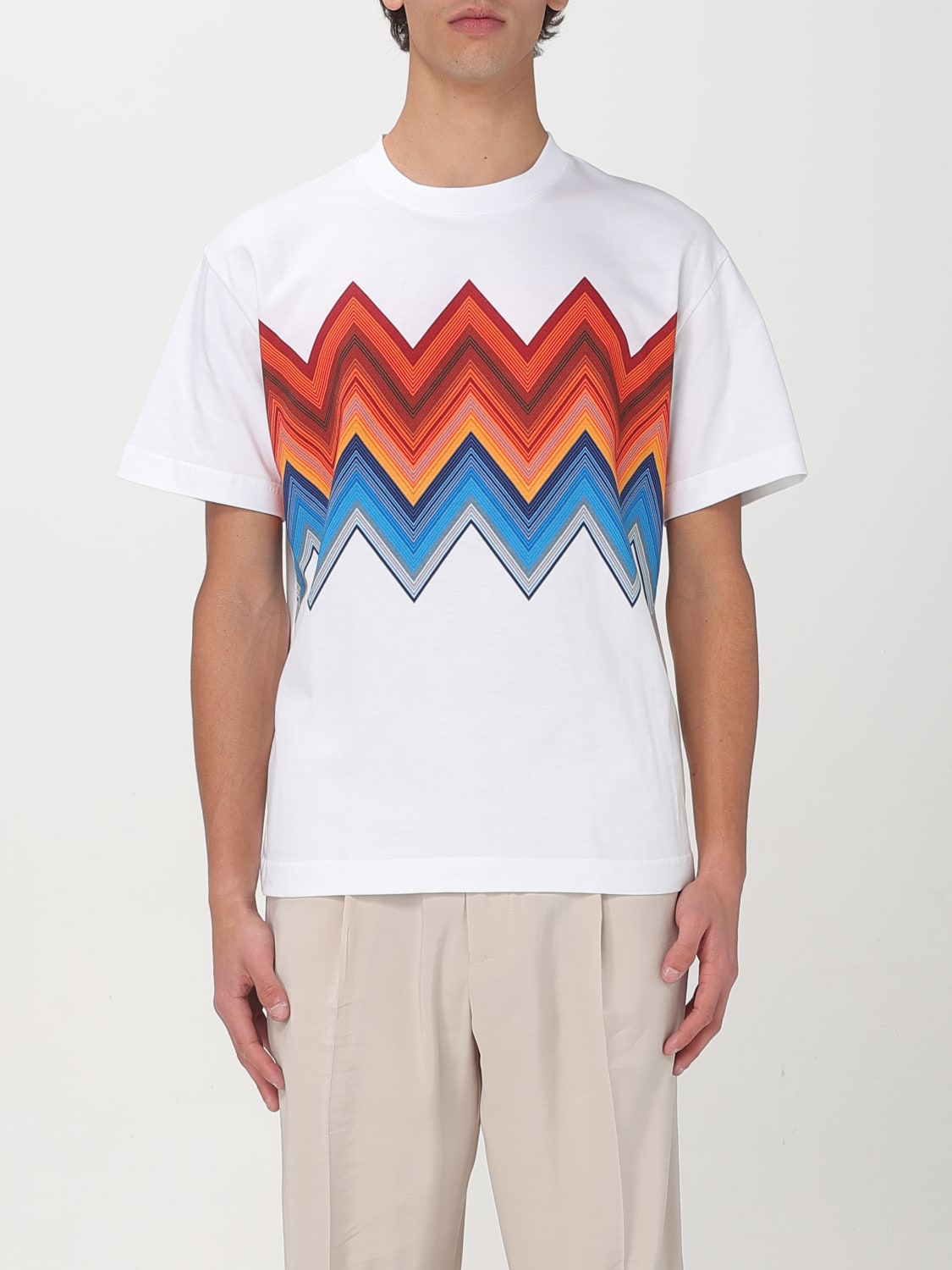 Tシャツ・カットソー MISSONI Men T-shirt Orange US25SL0FBJ00MX S01G9 MISSONI: T-shirt men - Orange | Missoni t-shirt