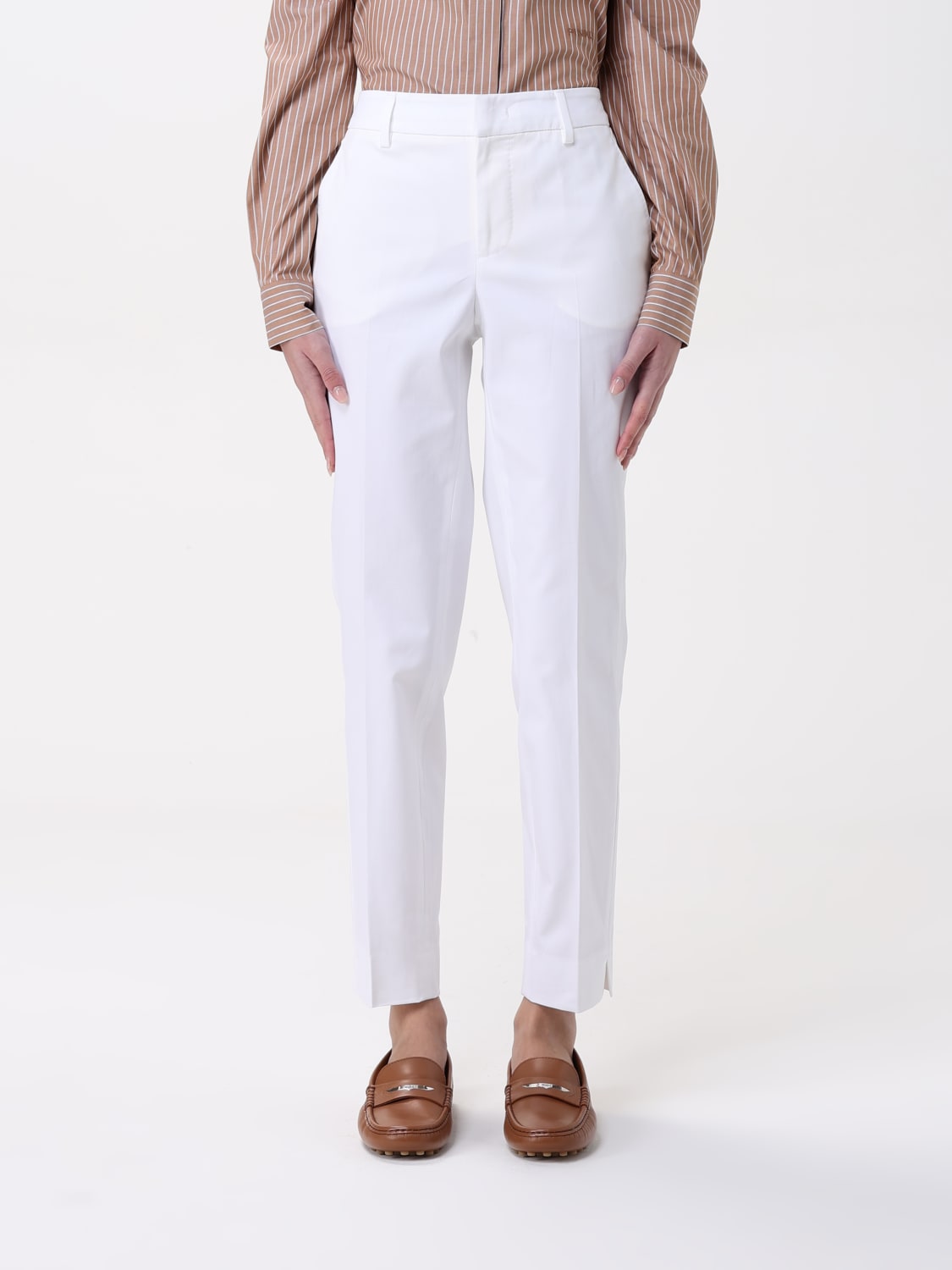 パンツ PT TORINO Woman Pants White CDVSNYZ00STDDX18 0010 PT TORINO: Pants woman - White | Pt Torino pants