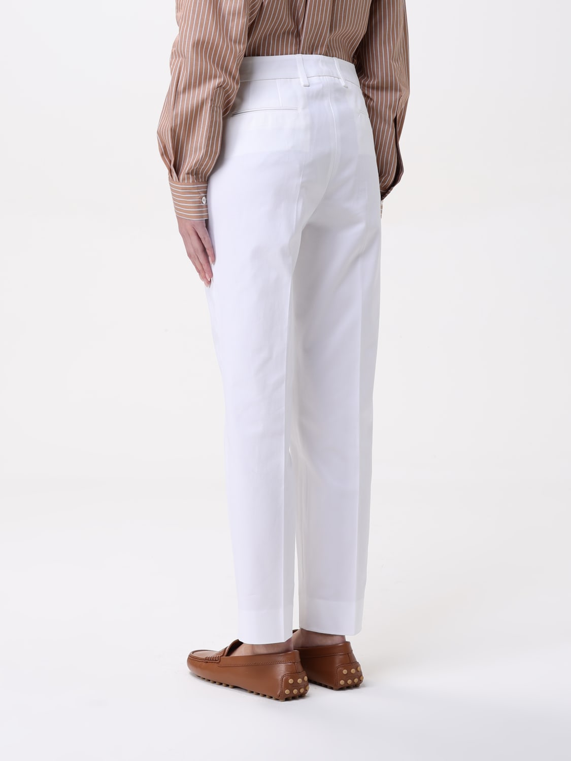 パンツ PT TORINO Women Straight Pants CDVSDAZ00STDDX22 0010 WHITE PT TORINO: Pants woman - White | Pt Torino pants