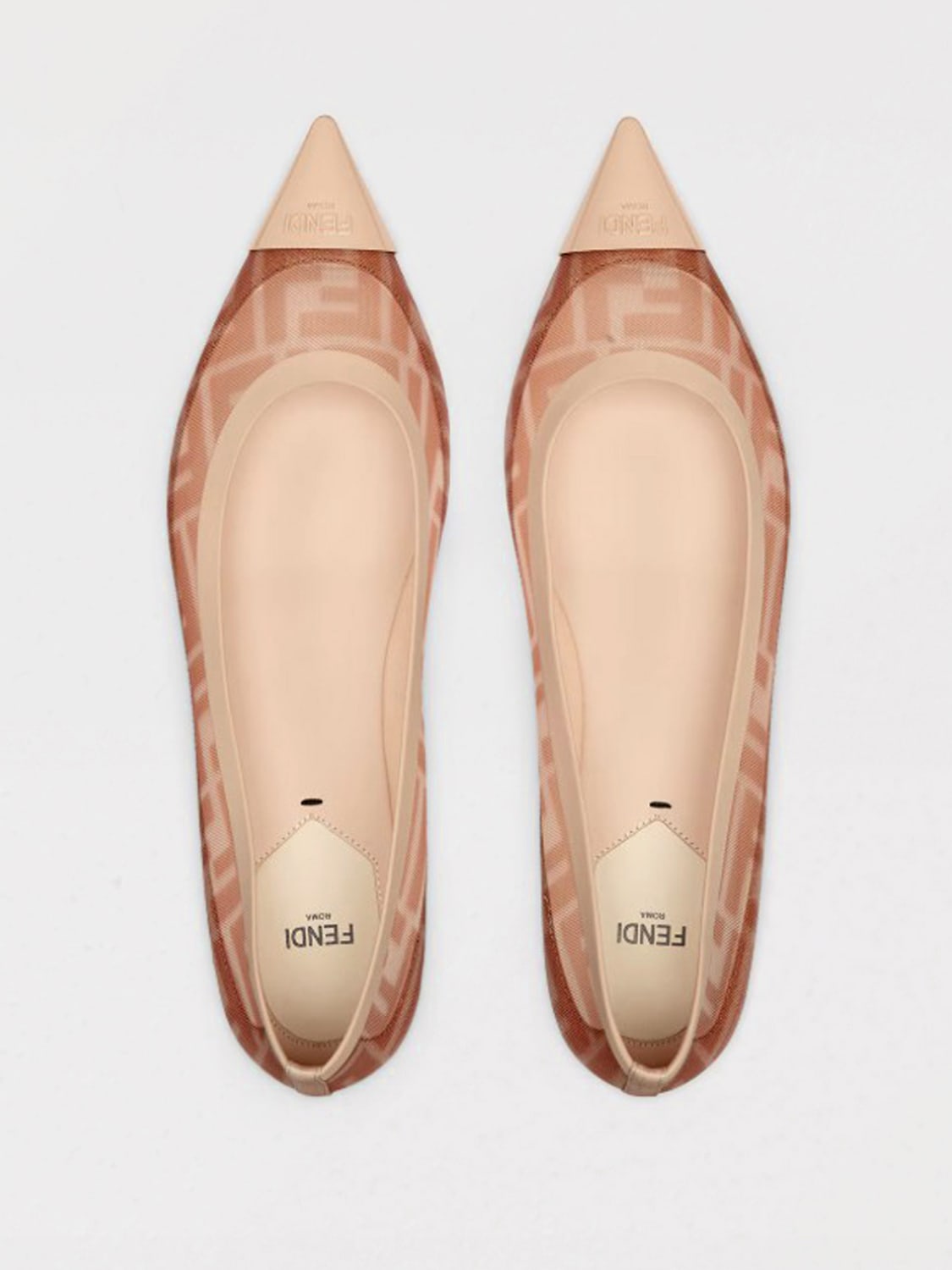 フラットシューズ FENDI Woman Ballet flats Nude 8F8587A8UC F18RM FENDI: Shoes woman - Nude | Fendi ballet flats 8F8587A8UC