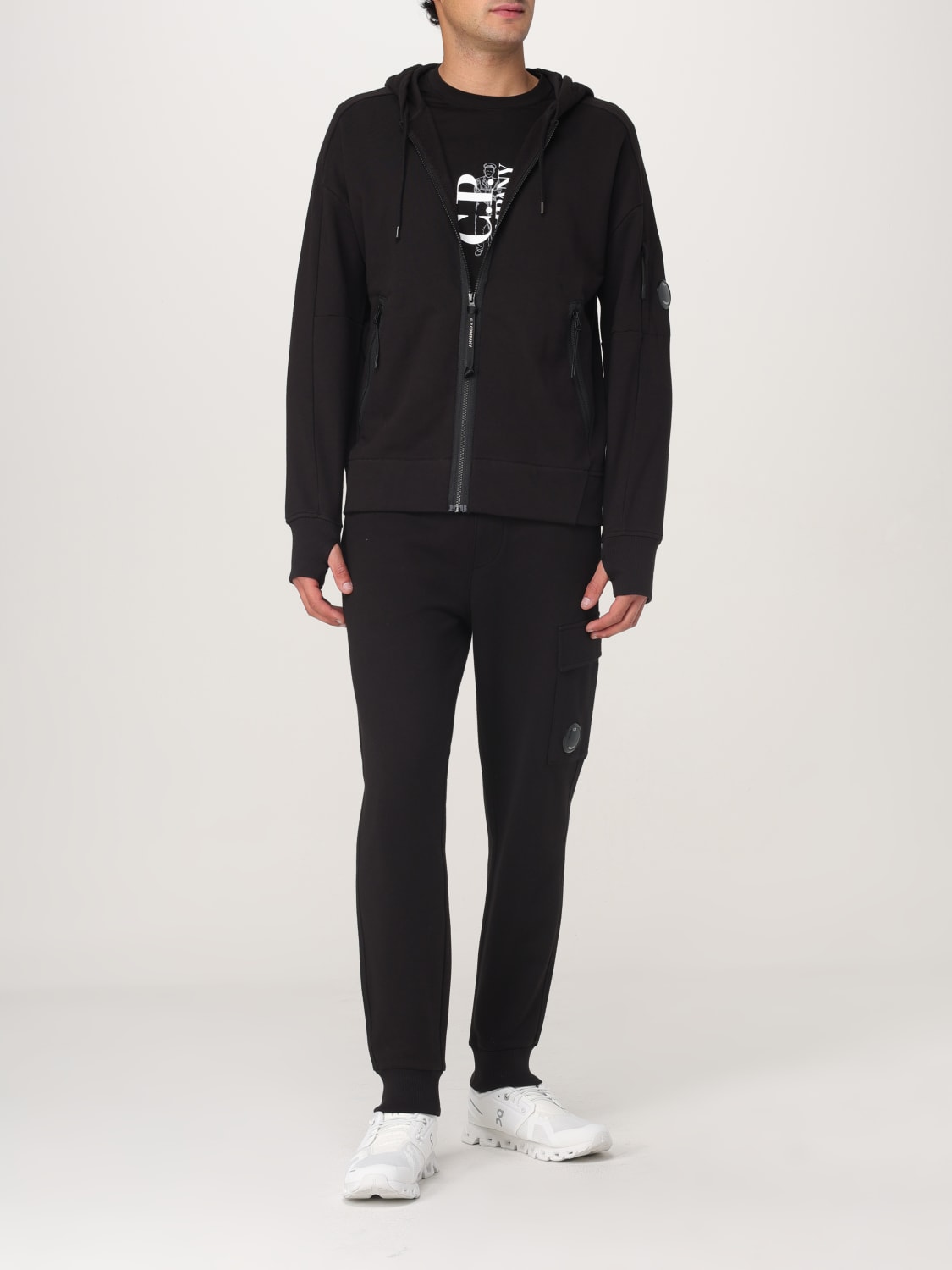 C.P. Company 18CMSS024A005086W872 関税送料込 C.P. Company Lens-detail Sweatshirt | Blue | FARFETCH
