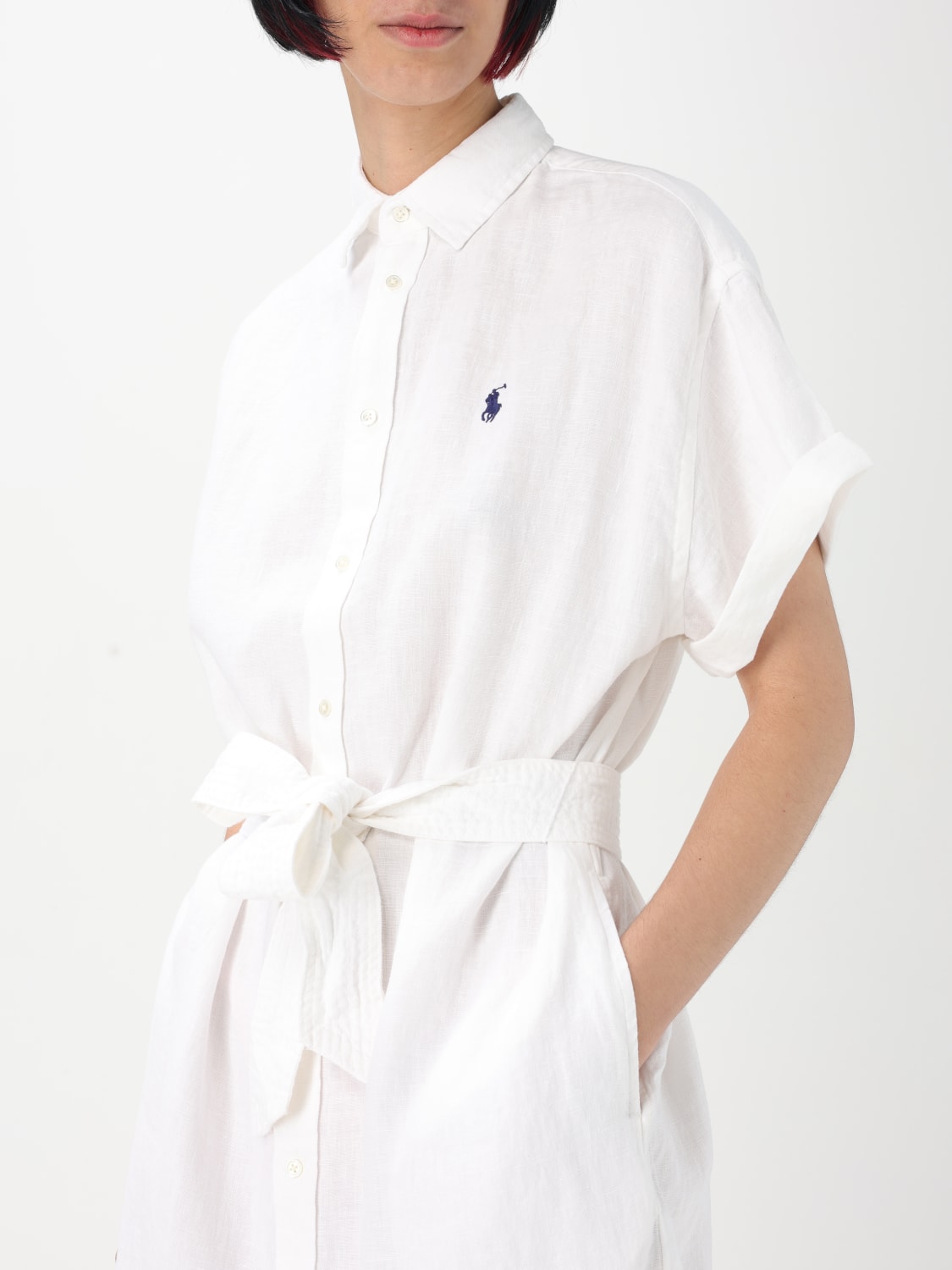 POLO RALPH LAUREN: Dress woman - White | Polo Ralph Lauren
