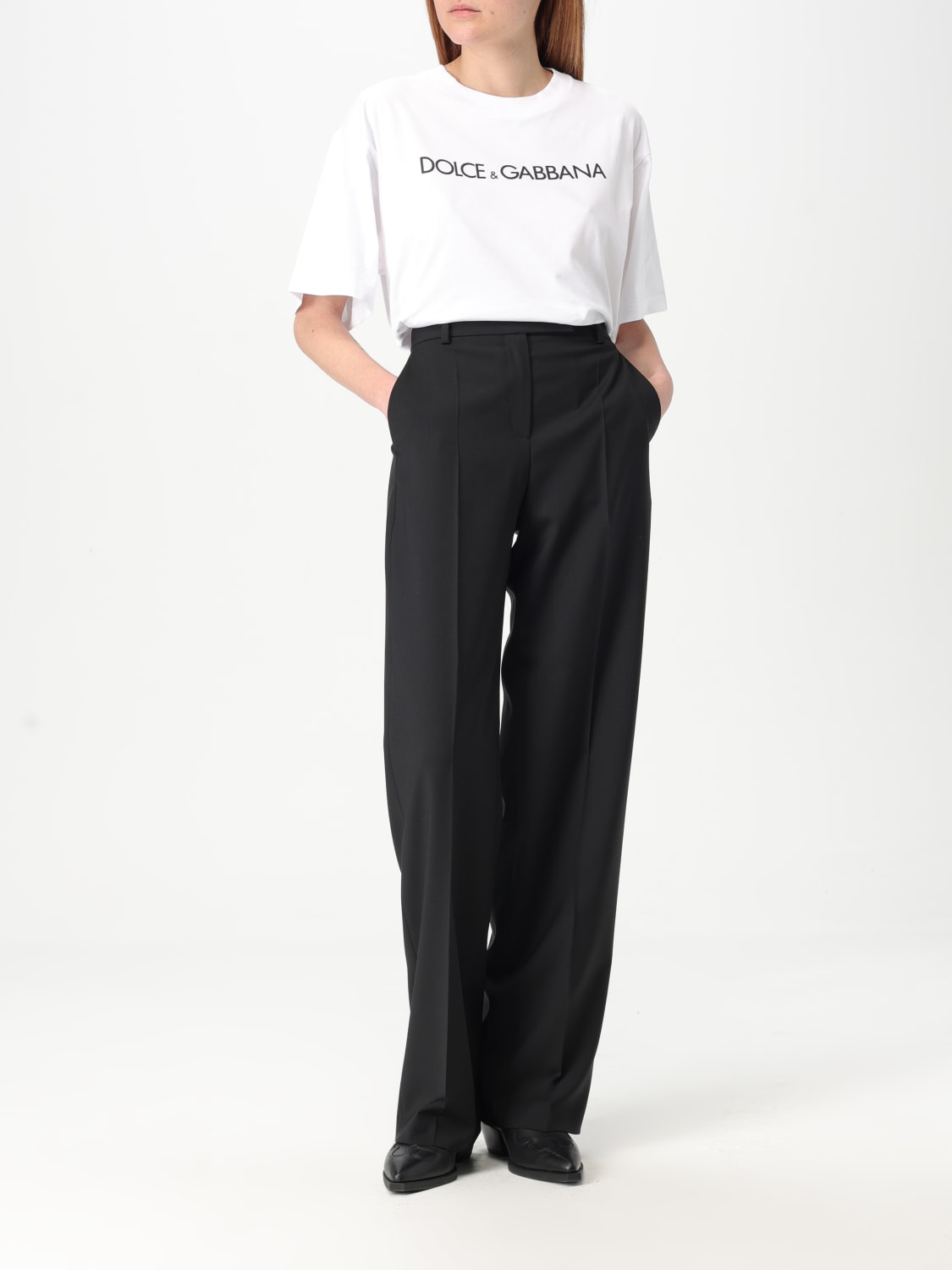 Tシャツ・カットソー DOLCE  GABBANA Women Tops F8U10TG7H4P W0800 White DOLCE & GABBANA: Polo shirt woman - White | Dolce & Gabbana