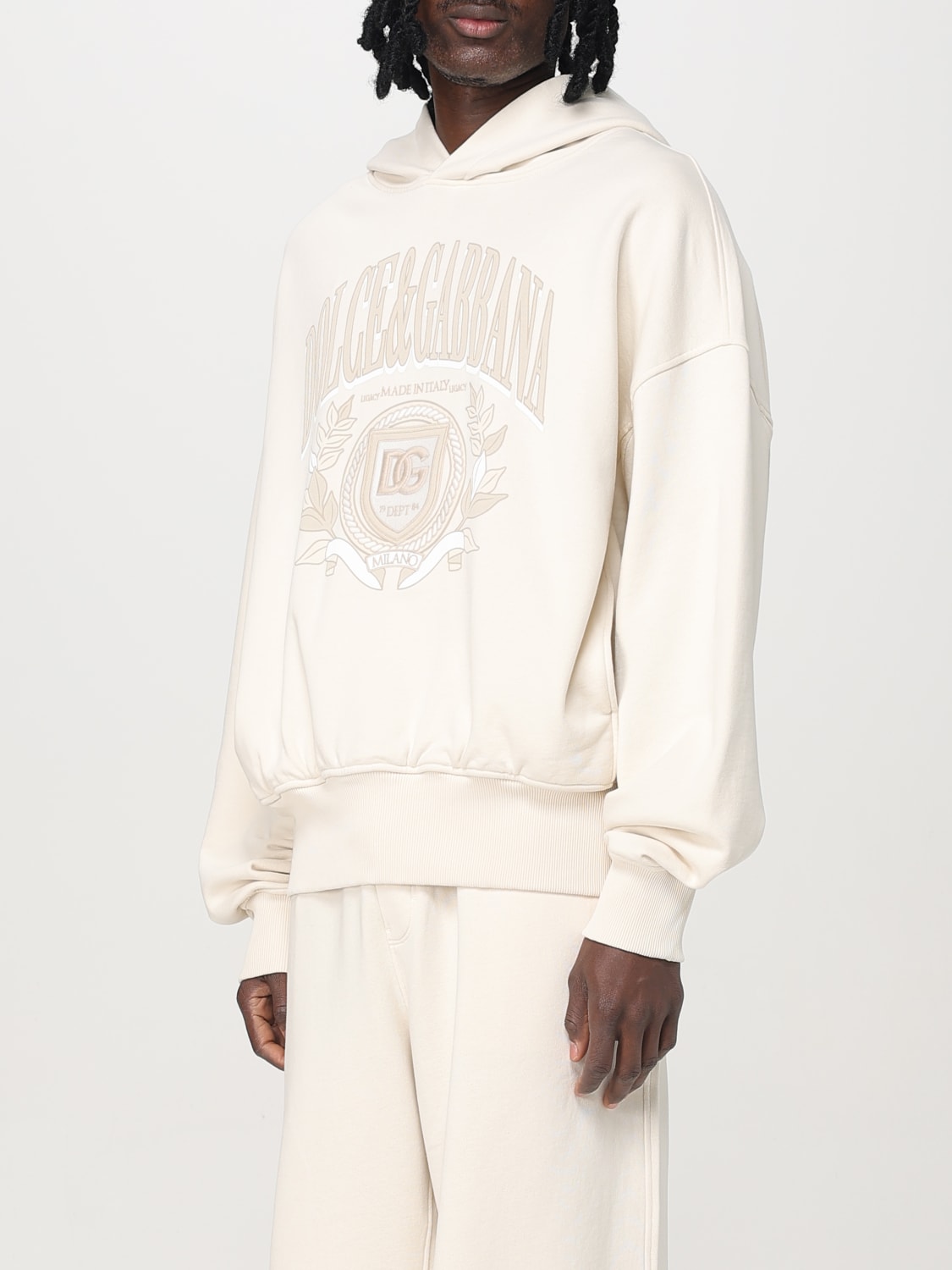DOLCE & GABBANA SWEATSHIRT: Sweatshirt men Dolce & Gabbana, Cream - Img 4