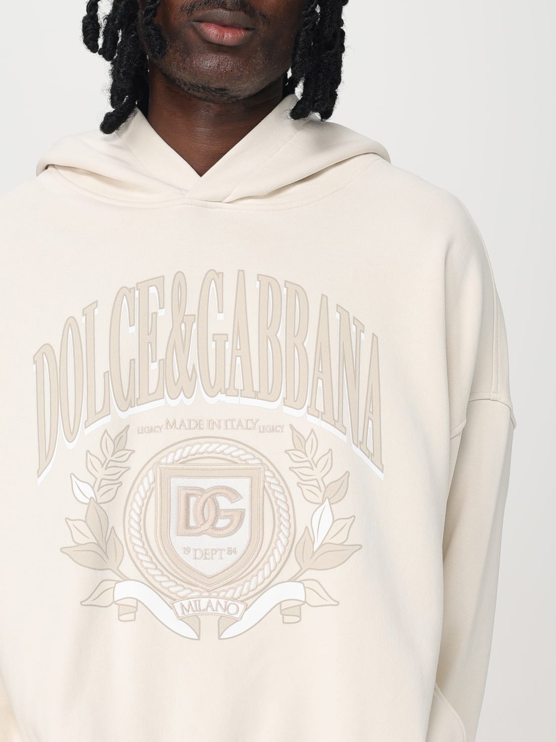 DOLCE & GABBANA SWEATSHIRT: Sweatshirt men Dolce & Gabbana, Cream - Img 5