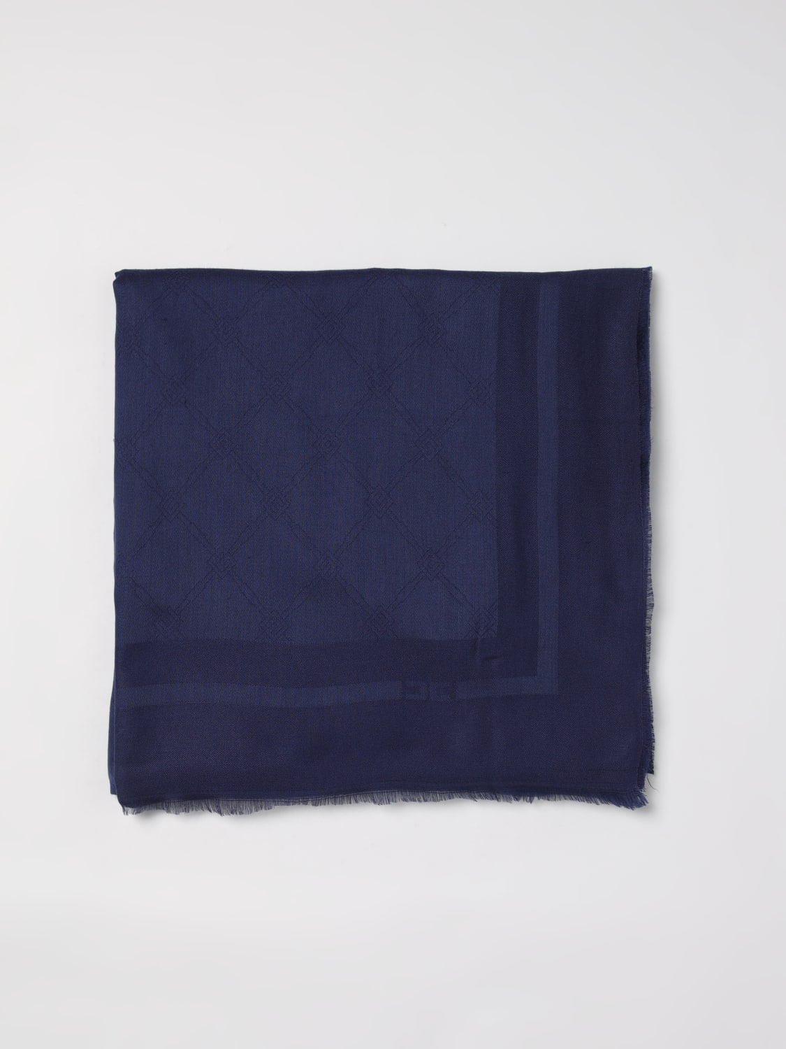 ELISABETTA FRANCHI SCARF: Scarf woman Elisabetta Franchi, Blue - Img 1