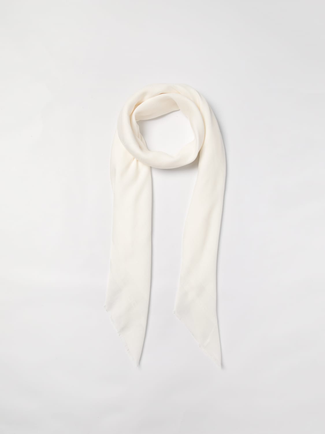 ELISABETTA FRANCHI SCARF: Scarf woman Elisabetta Franchi, Ivory - Img 2