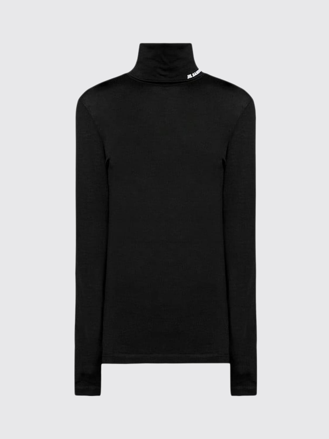 JIL SANDER MAGLIA: Maglia a dolcevita in misto lana vergine Jil Sander, Nero - Img 3