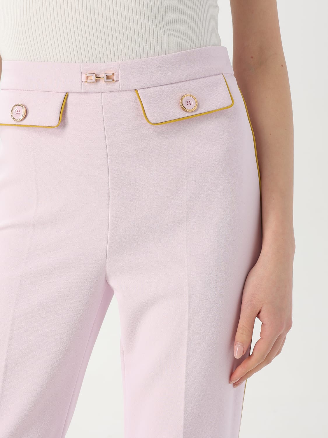パンツ ELISABETTA FRANCHI Woman Pants Butter PAT71 E84 ELISABETTA FRANCHI: Pants woman - Quartz | Elisabetta