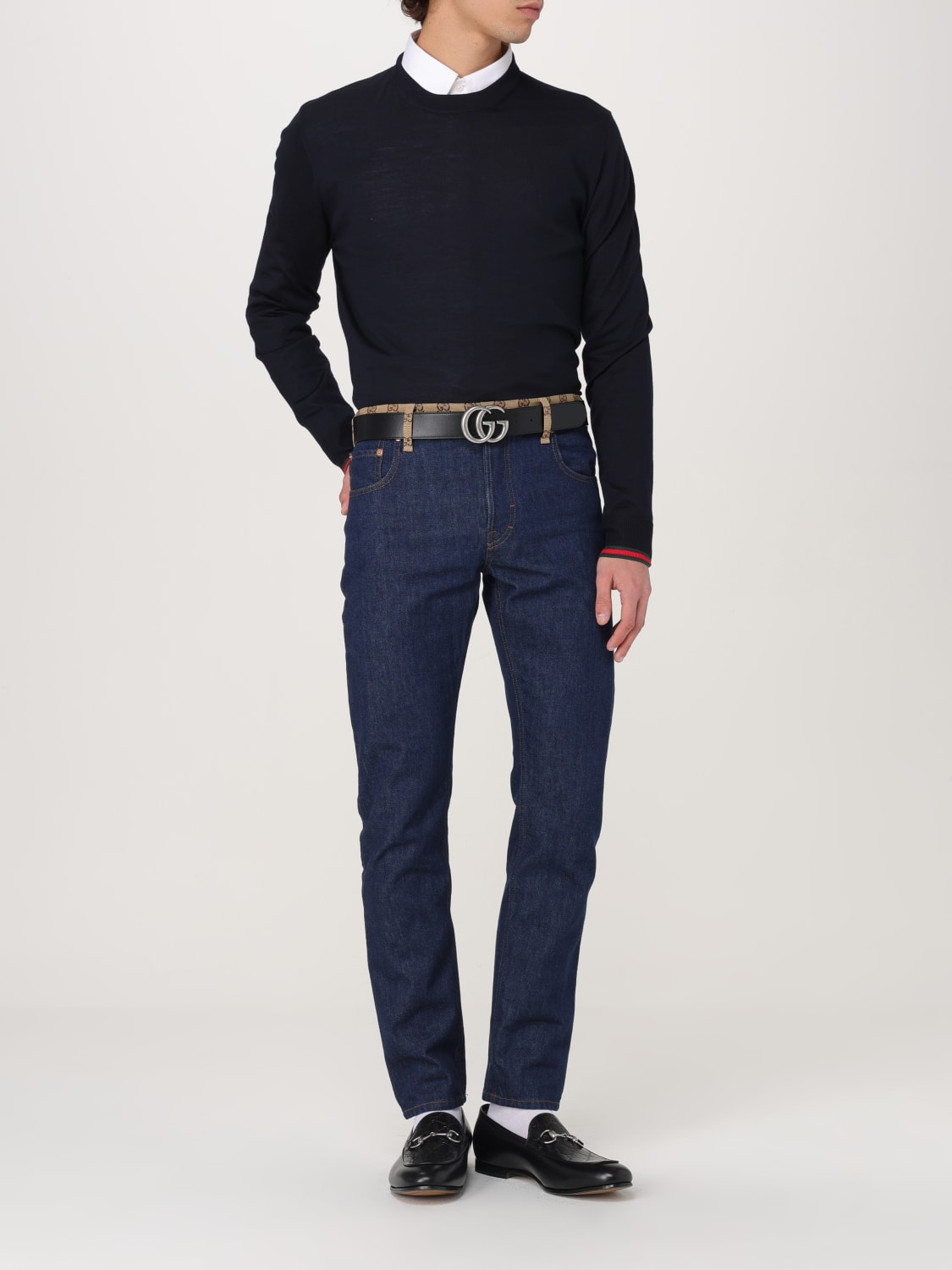 GUCCI SWEATER: Sweater men Gucci, Blue - Img 2