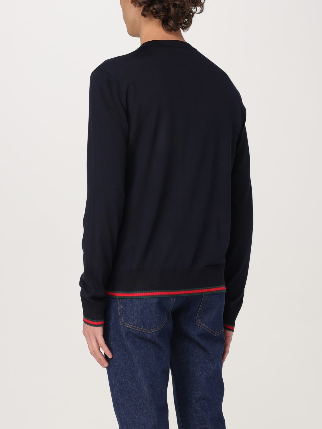 GUCCI SWEATER: Sweater men Gucci, Blue - Img 3