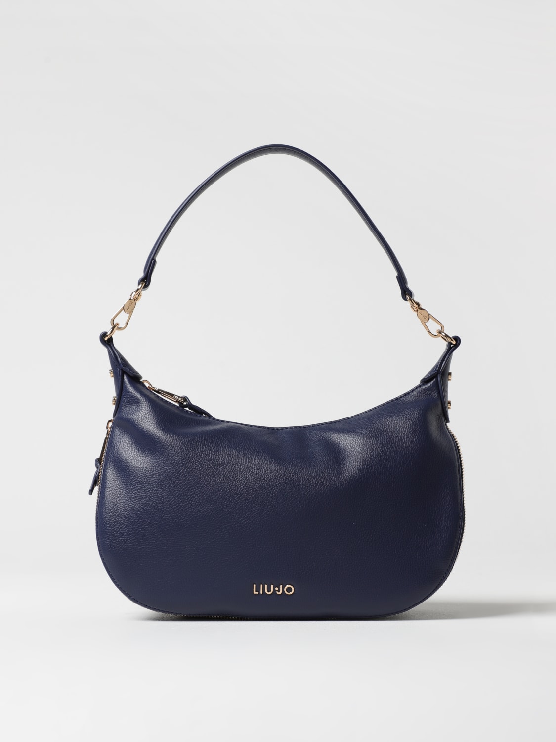 LIU JO BORSA A SPALLA: Borsa Liu Jo in pelle sintetica a grana , Blue - Img 1