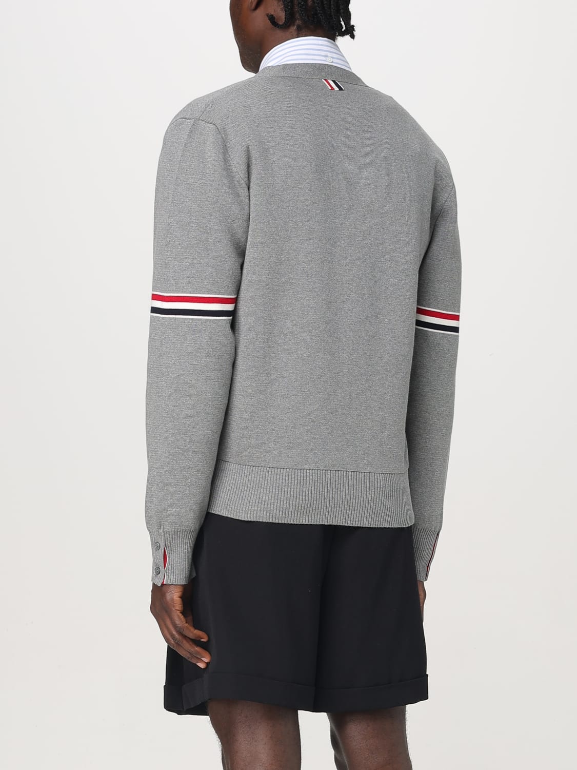 THOM BROWNE CARDIGAN: Pull homme Thom Browne, Gris - Img 3