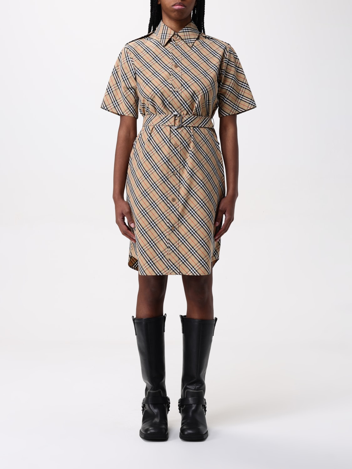 ワンピース BURBERRY Woman Dress Sand 8106067 BURBERRY: Dress woman - Sand | Burberry dress 8106067 online
