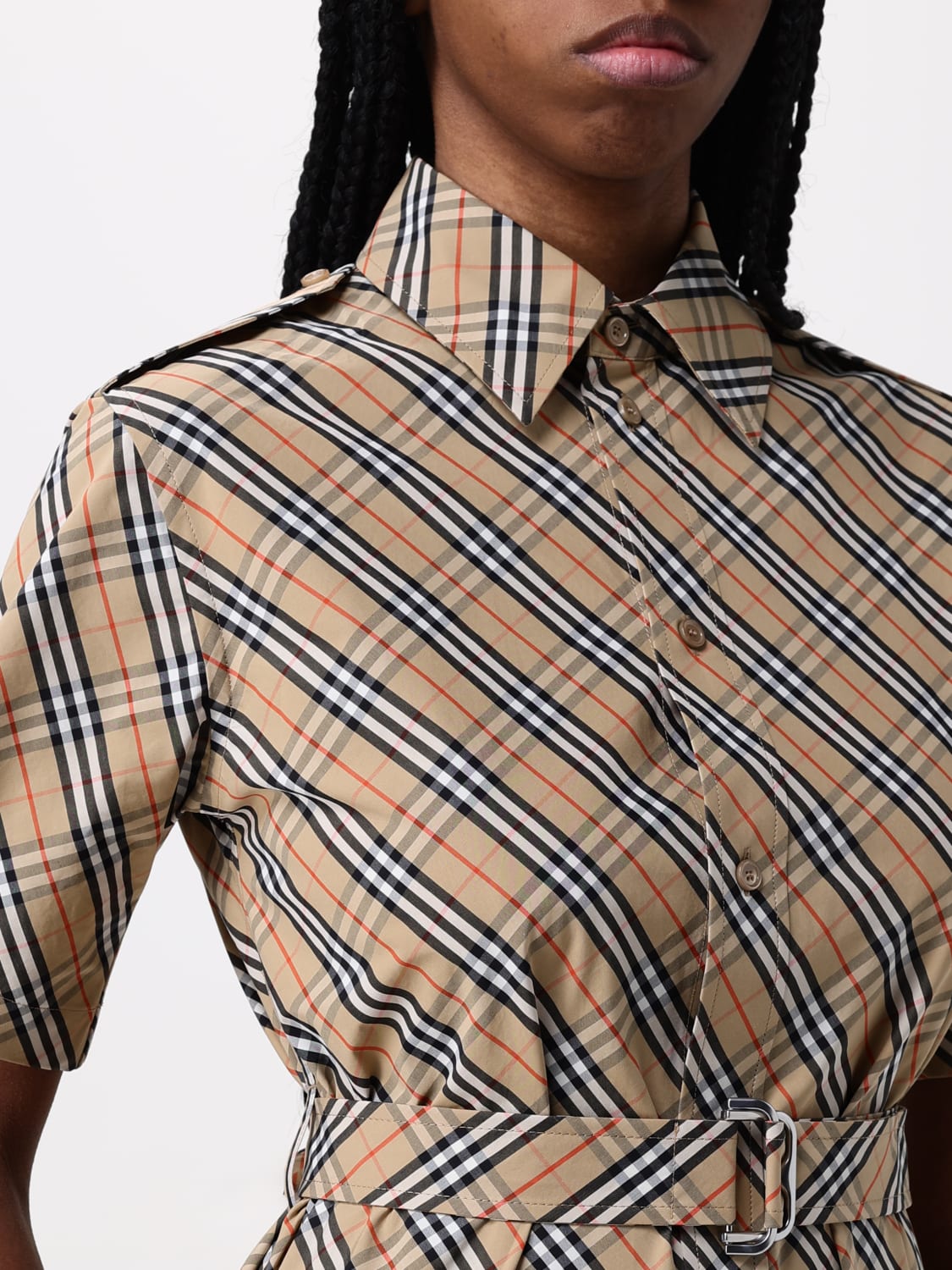 ワンピース BURBERRY Woman Dress Sand 8106067 BURBERRY: Dress woman - Sand | Burberry dress 8106067 online
