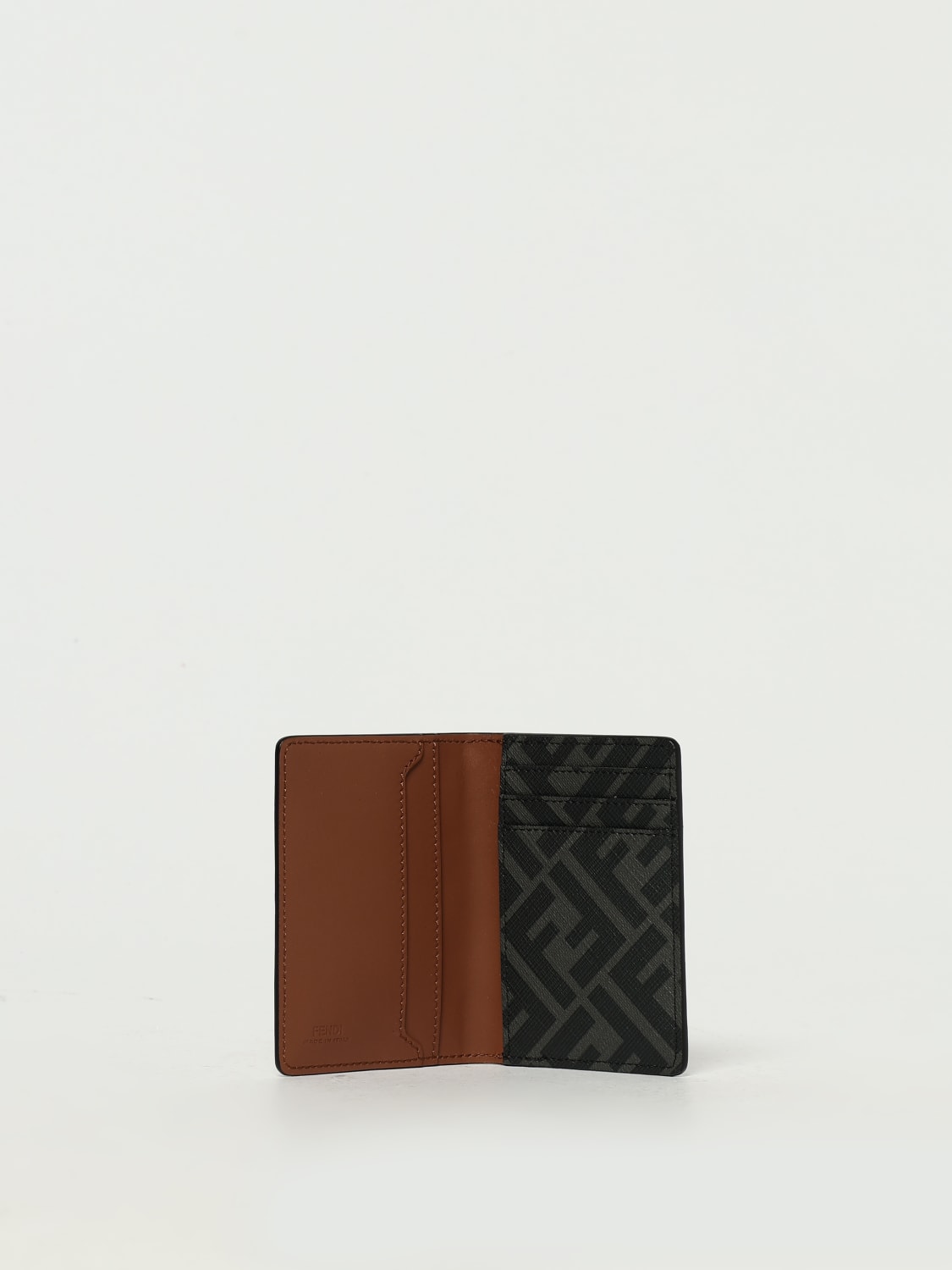 FENDI WALLET: Wallet men Fendi, Brown - Img 2