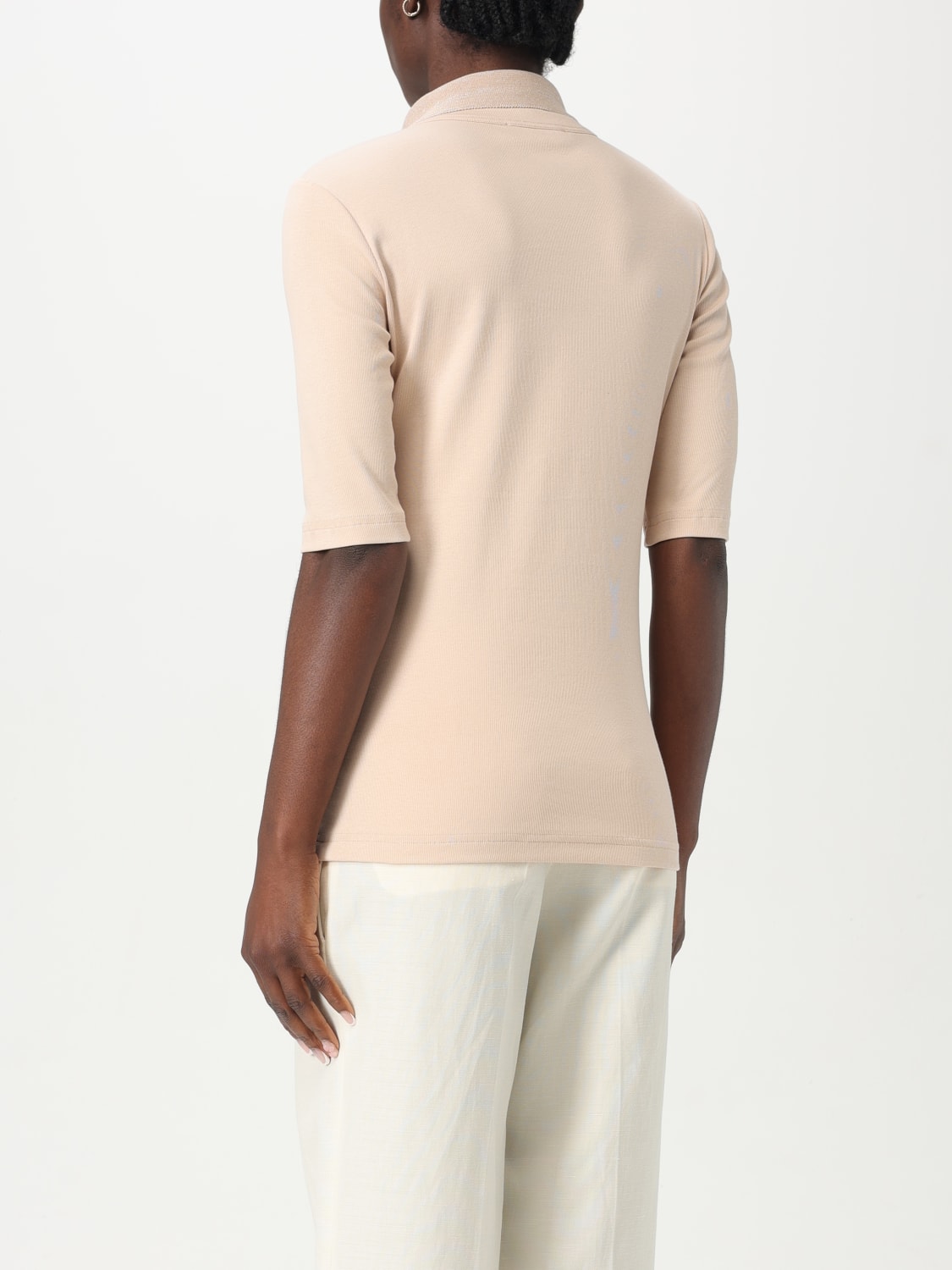 Tシャツ・カットソー FABIANA FILIPPI Woman T-Shirt Beige JED265F161L241 1261 FABIANA FILIPPI: T-shirt woman - Beige | Fabiana Filippi