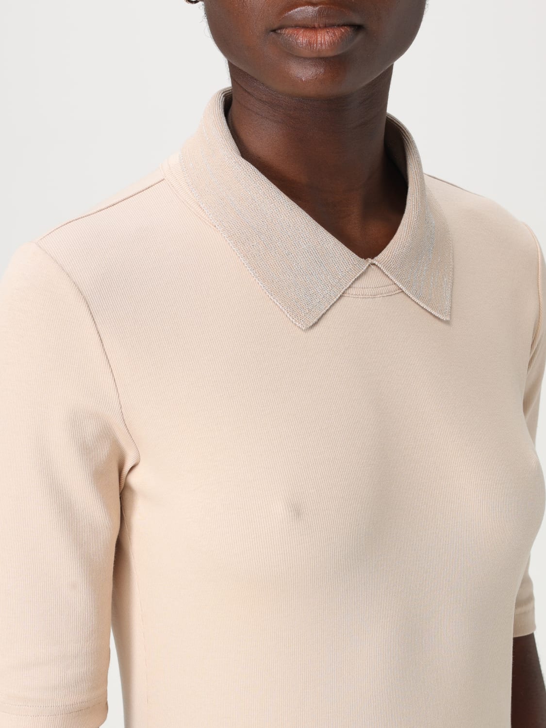 Tシャツ・カットソー FABIANA FILIPPI Woman T-Shirt Beige JED265F161L241 1261 FABIANA FILIPPI: T-shirt woman - Beige | Fabiana Filippi