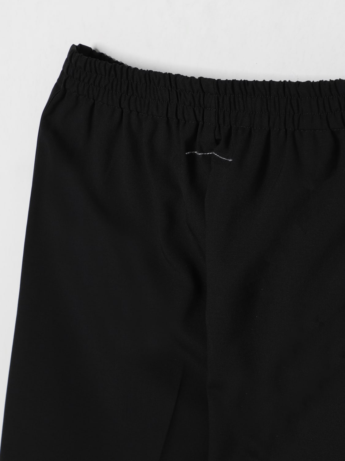 MM6 MAISON MARGIELA PANTALONE: Pantaloni plissé in misto lana Mm6 Maison Margiela, Nero - Img 3