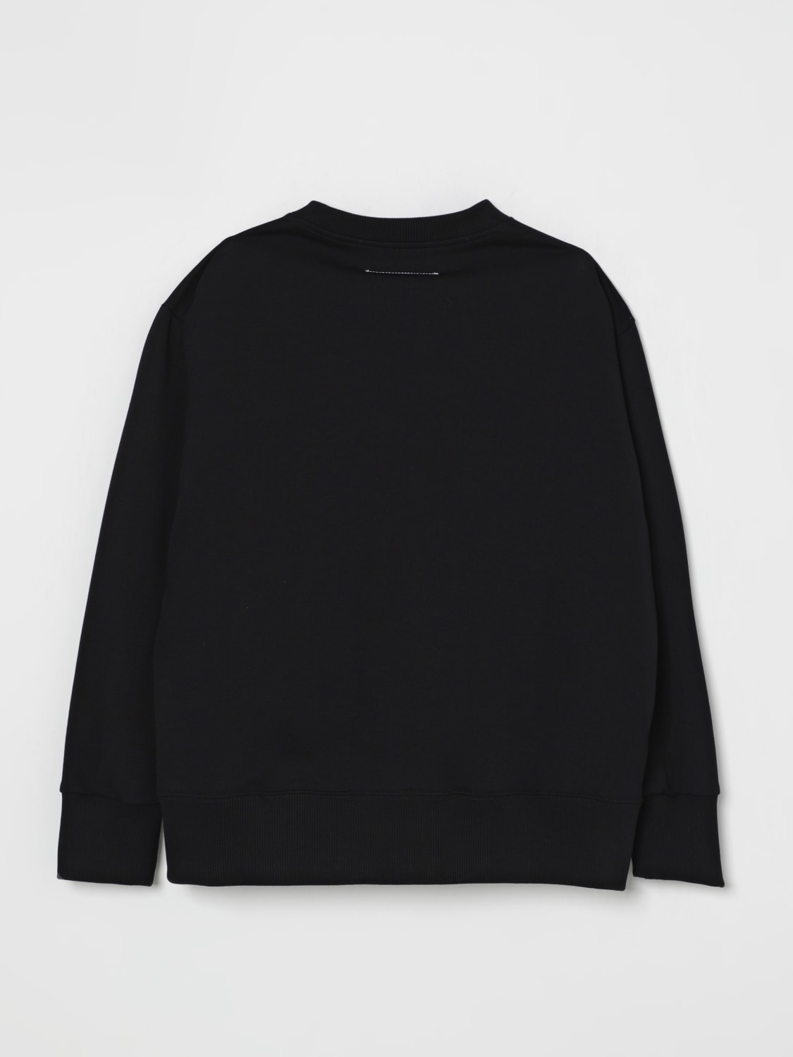 MM6 MAISON MARGIELA MAGLIA: Felpa a girocollo con logo Mm6 Maison Margiela, Nero - Img 2