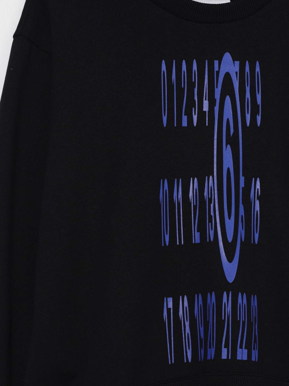 MM6 MAISON MARGIELA MAGLIA: Felpa a girocollo con logo Mm6 Maison Margiela, Nero - Img 3