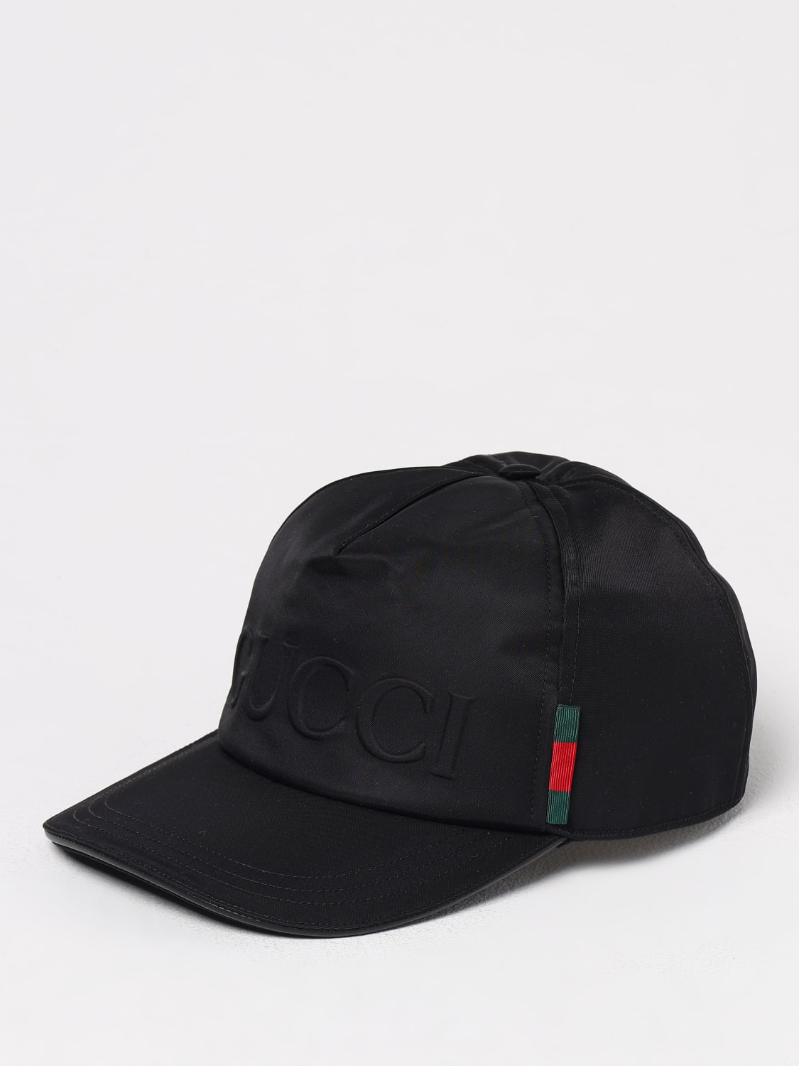 GUCCI: Hat men - Black | Gucci hat 8134614HBD2 online at GIGLIO.COM