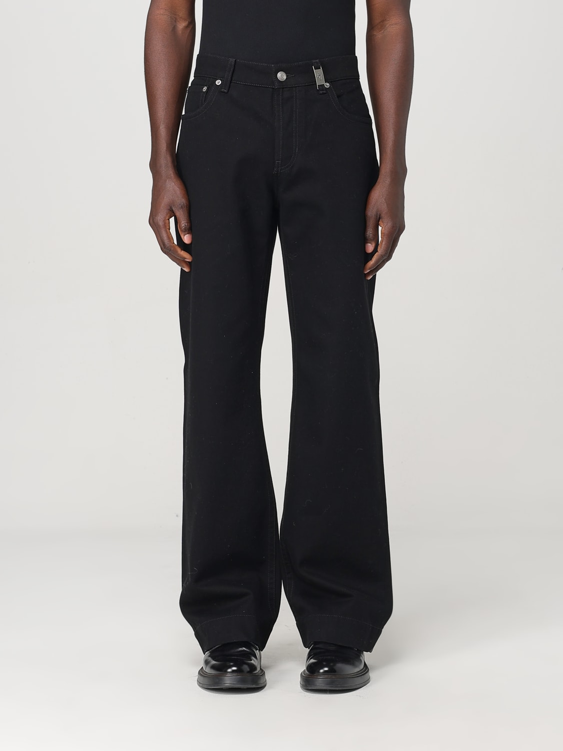 MCQUEEN JEANS: Jeans men McQueen, Black - Img 1