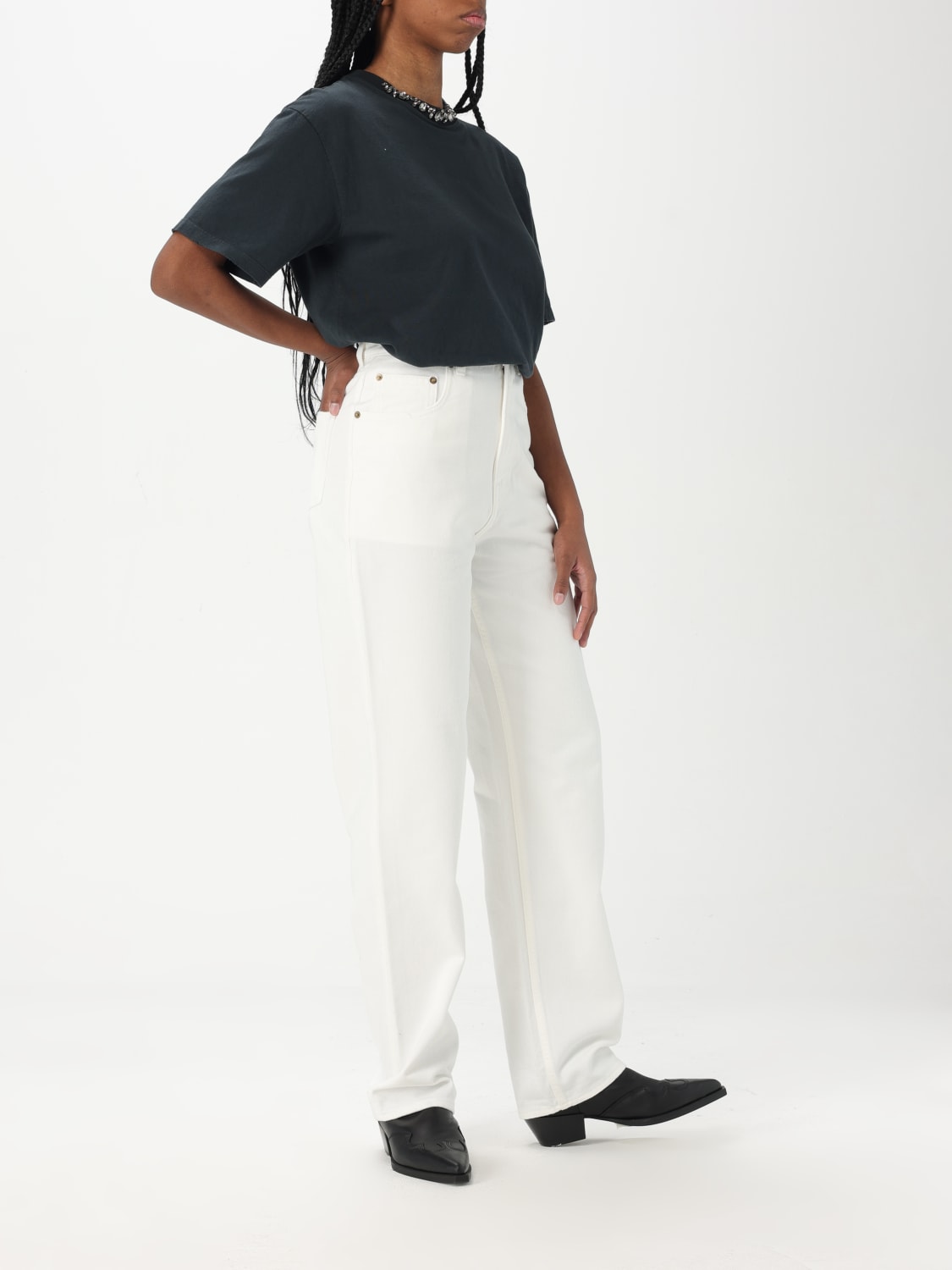 デニム・ジーパン GOLDEN  Woman Jeans White GWP00844P00098010190 GOLDEN GOOSE: Jeans woman - White | Golden Goose jeans
