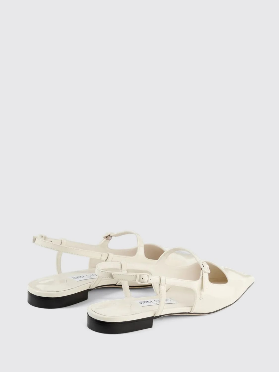 フラットシューズ JIMMY CHOO Woman Ballet flats White DIDIFLATPAT LATTE JIMMY CHOO: Ballet flats woman - White | Jimmy Choo ballet