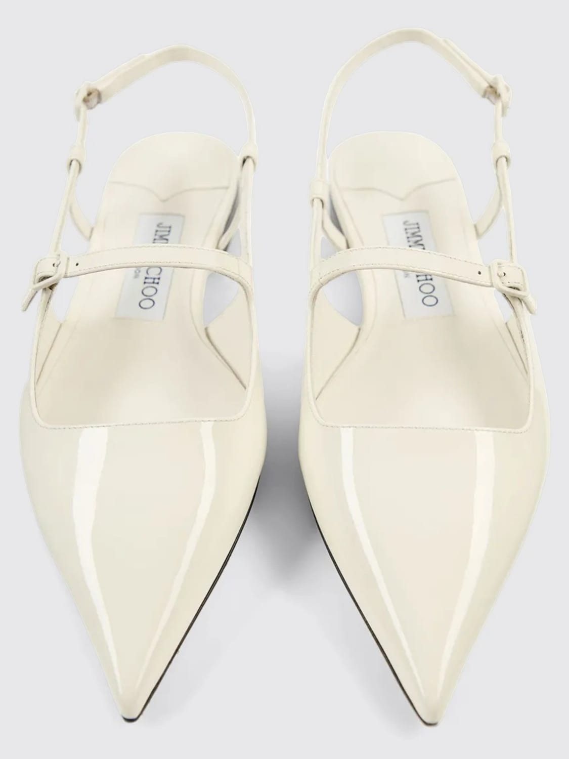 フラットシューズ JIMMY CHOO Woman Ballet flats White DIDIFLATPAT LATTE JIMMY CHOO: Ballet flats woman - White | Jimmy Choo ballet