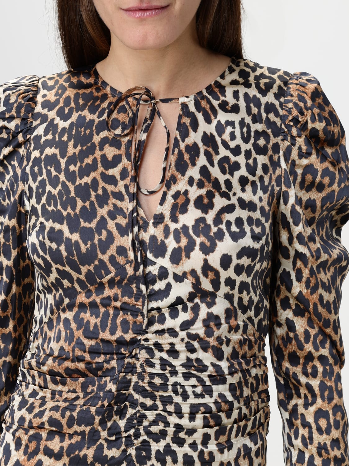 ワンピース GANNI Woman Dress Brown W0330 943 GANNI: Dress woman - Brown | Ganni dress W0330 online at