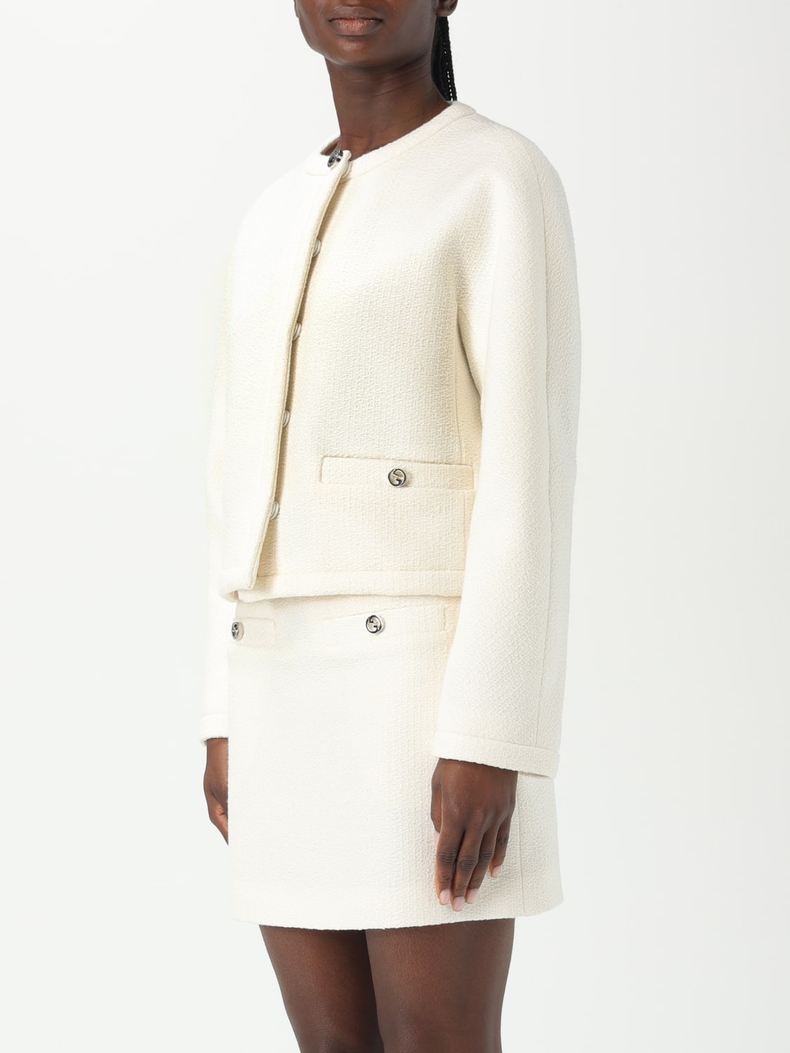 GUCCI JACKET: Jacket woman Gucci, White - Img 4
