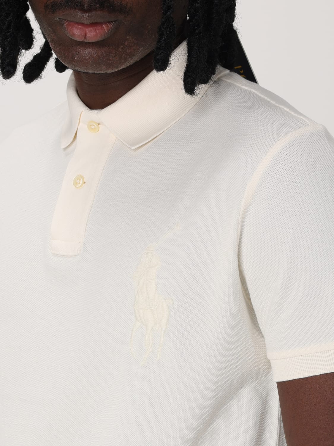 POLO RALPH LAUREN POLO SHIRT: Polo shirt men Polo Ralph Lauren, White - Img 3