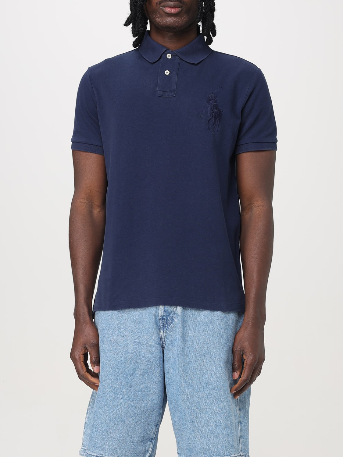 POLO RALPH LAUREN POLO: Polo in cotone con logo Polo Ralph Lauren, Blue - Img 1