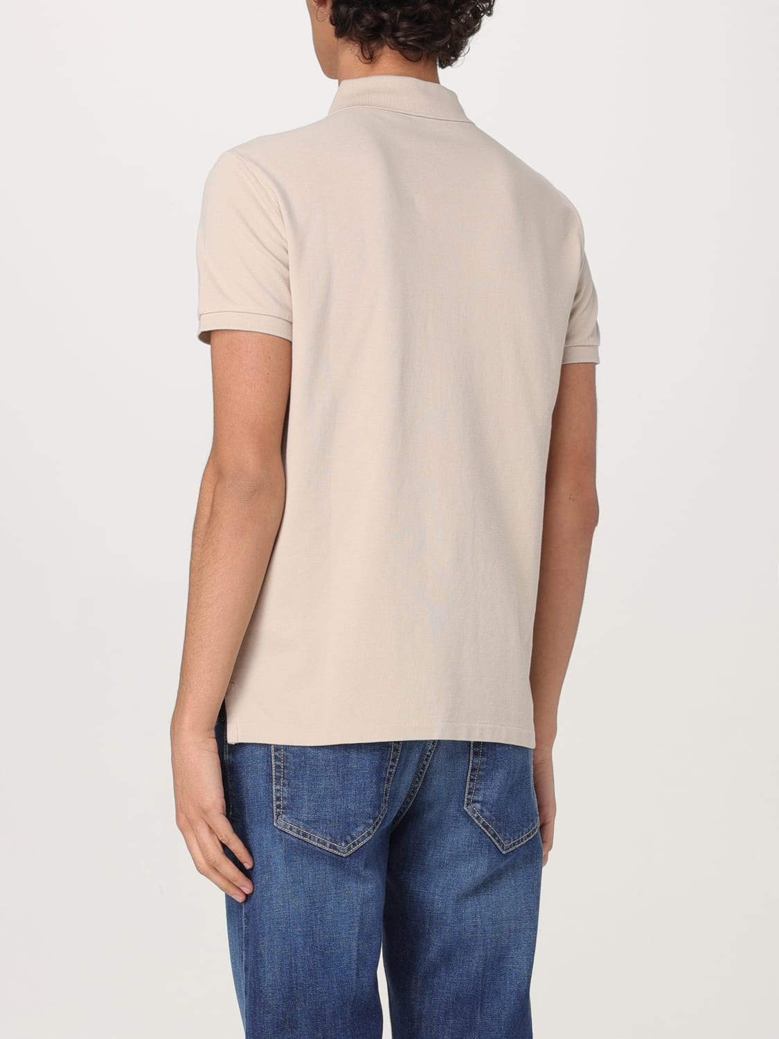 POLO RALPH LAUREN POLO: Polo in cotone con logo Polo Ralph Lauren, Grigio - Img 2