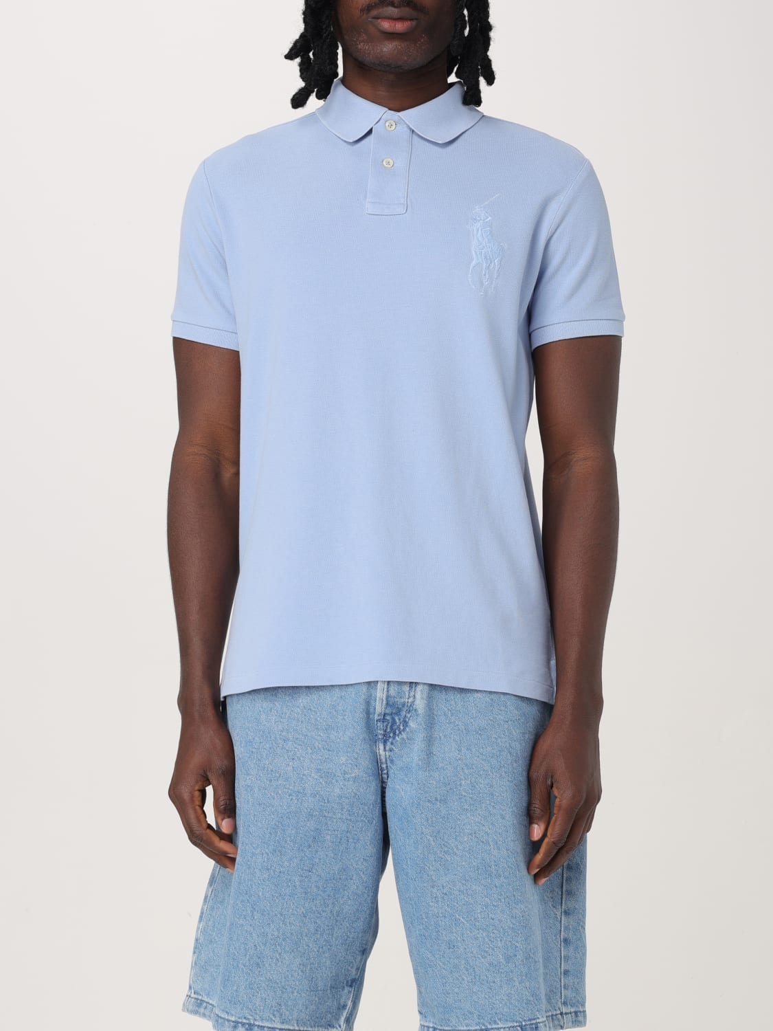 POLO RALPH LAUREN POLO: Polo in cotone con logo Polo Ralph Lauren, Blue 1 - Img 1