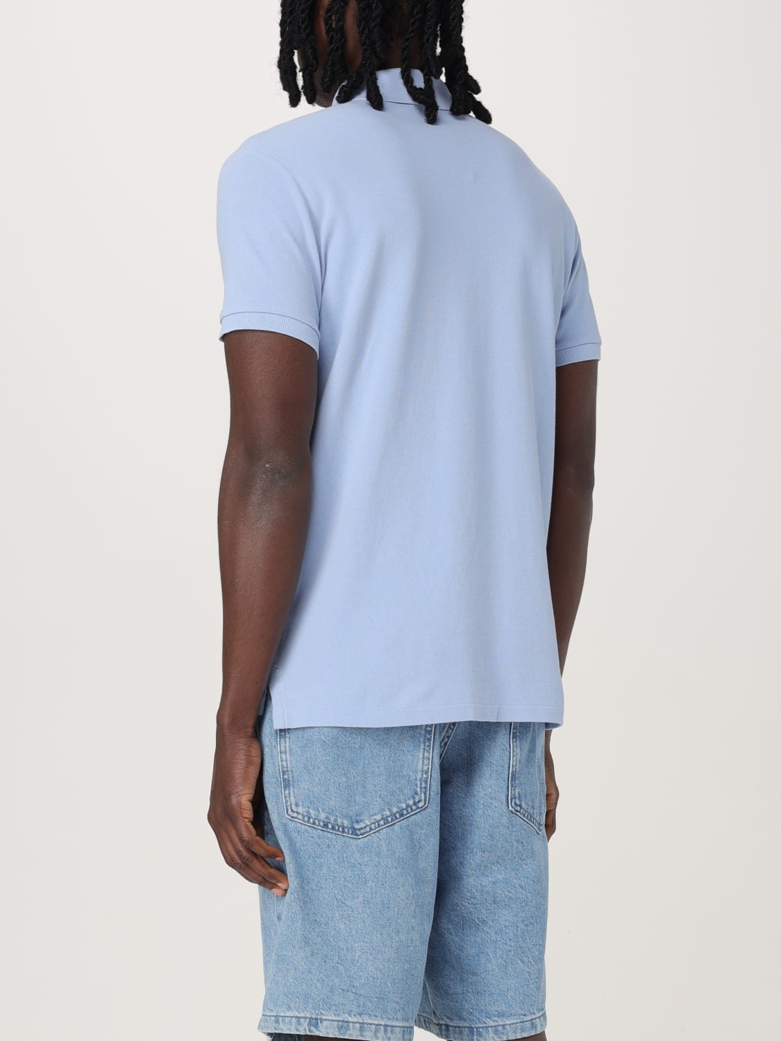 POLO RALPH LAUREN POLO: Polo in cotone con logo Polo Ralph Lauren, Blue 1 - Img 2