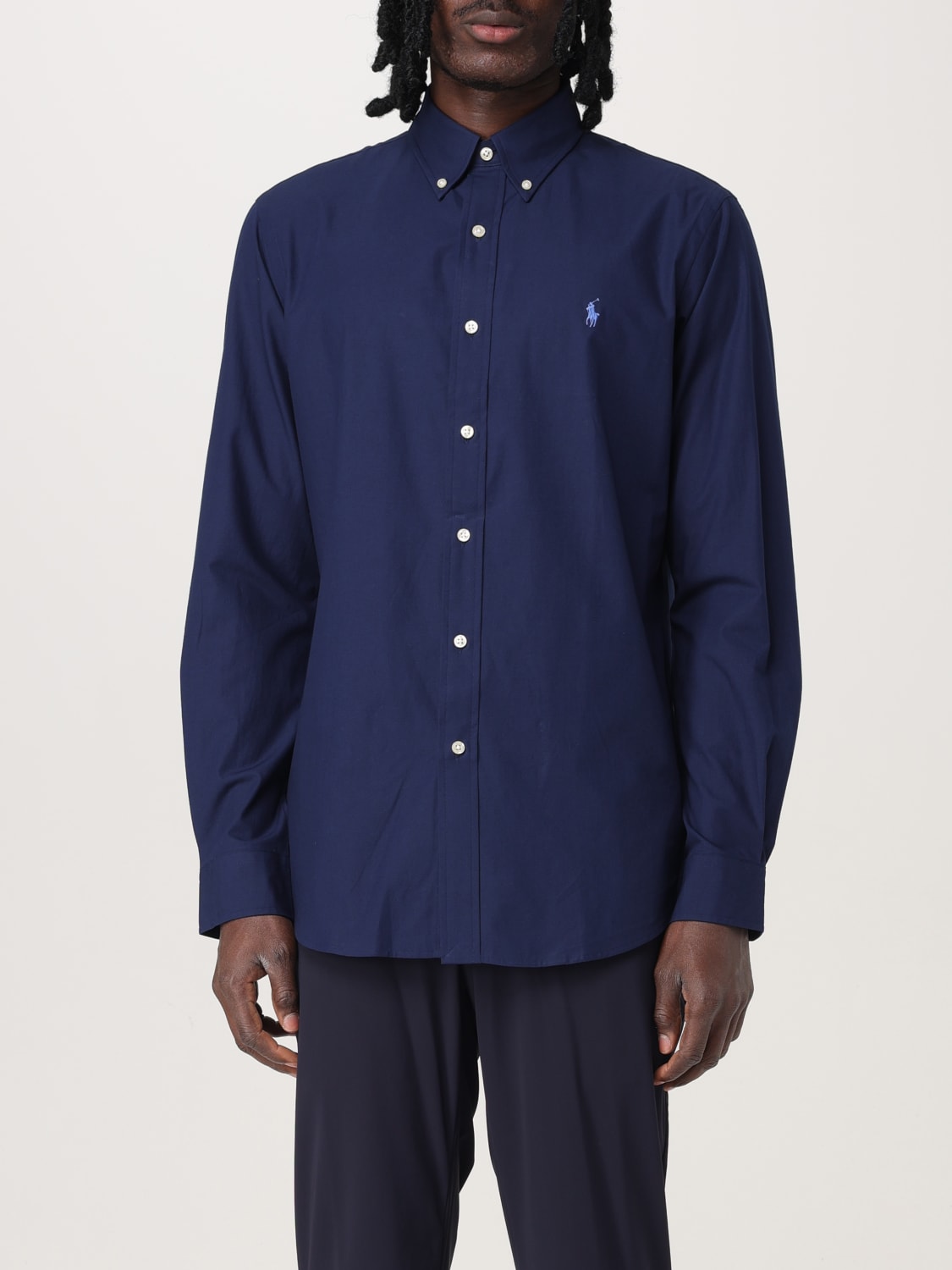 POLO RALPH LAUREN SHIRT: Shirt men Polo Ralph Lauren, Blue - Img 1