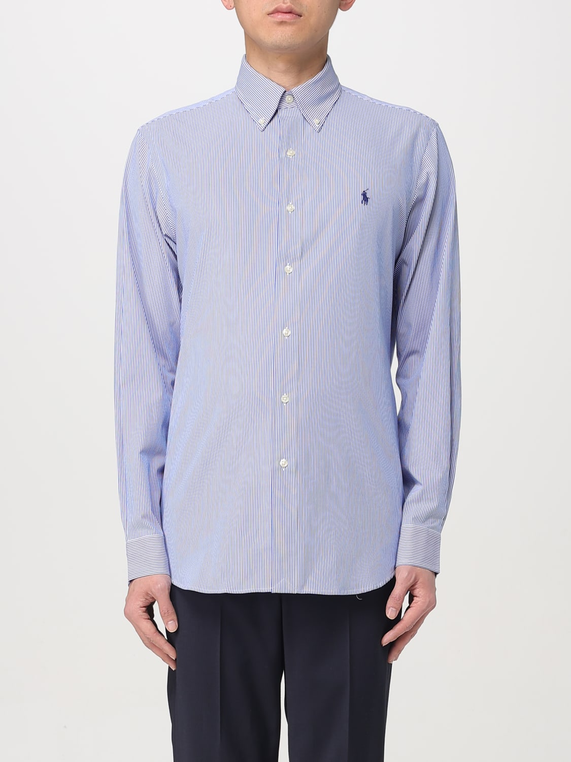POLO RALPH LAUREN SHIRT: Shirt men Polo Ralph Lauren, Blue 3 - Img 1