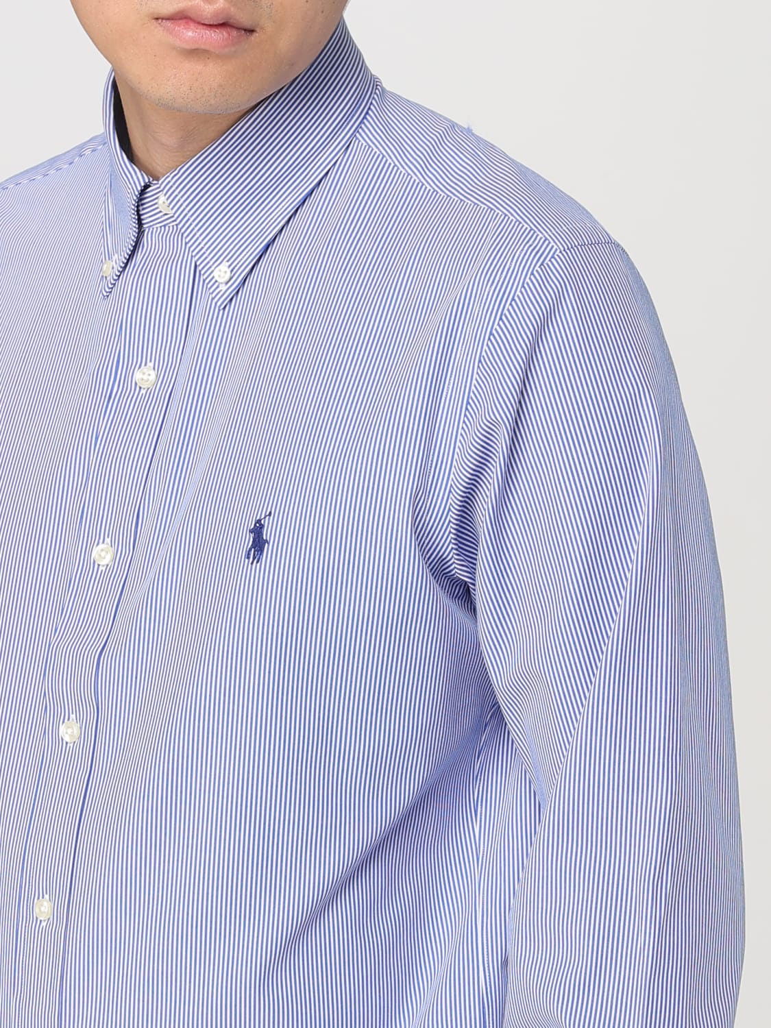 POLO RALPH LAUREN SHIRT: Shirt men Polo Ralph Lauren, Blue 3 - Img 3