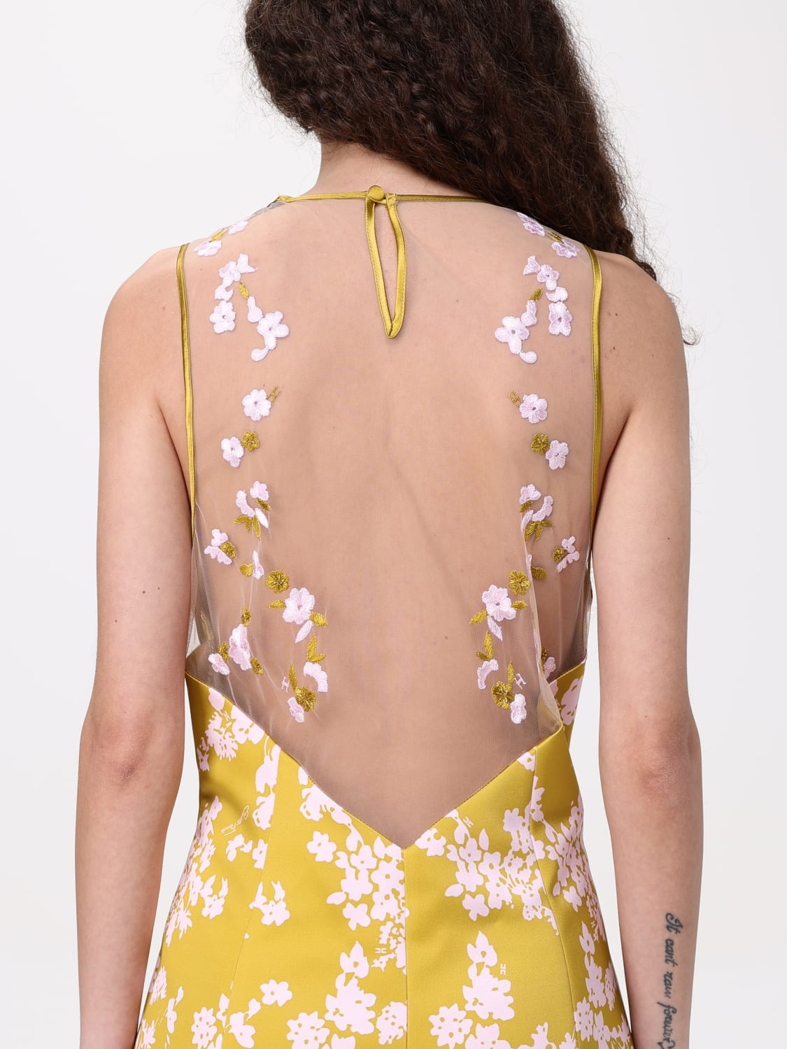ワンピース ELISABETTA FRANCHI Woman Dress Yellow AB759 DJ4 ELISABETTA FRANCHI: Dress woman - Yellow | Elisabetta