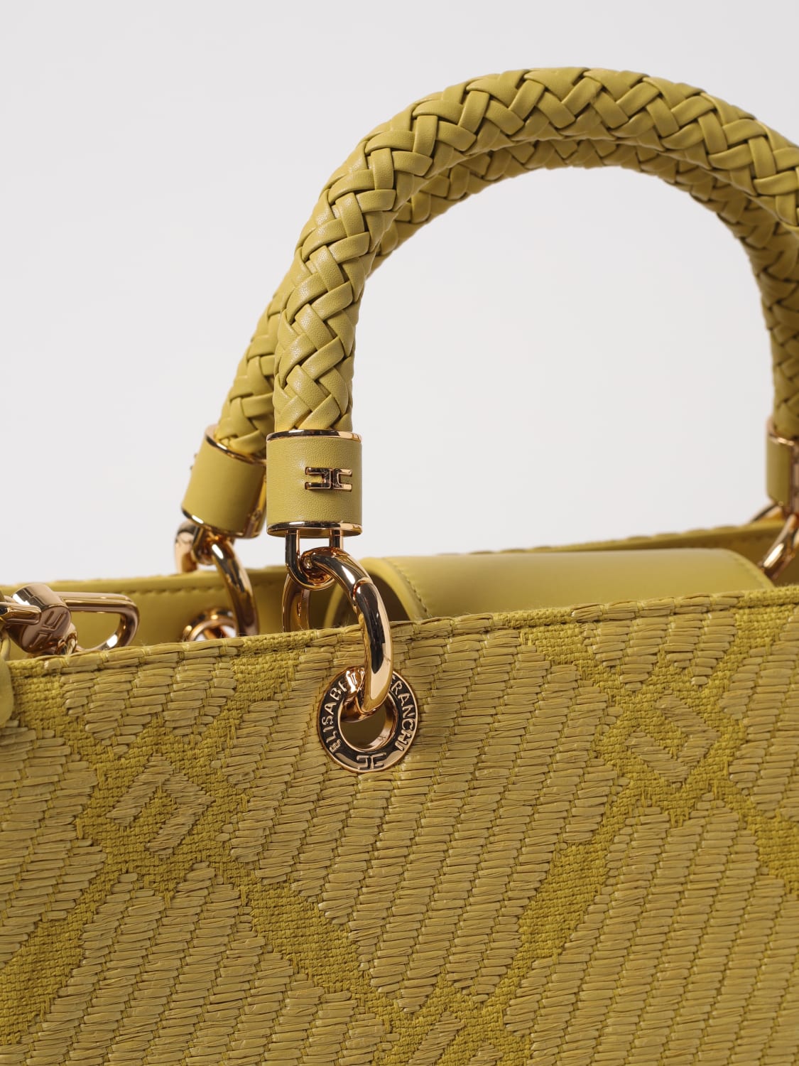トートバッグ ELISABETTA FRANCHI Woman Tote bags Yellow BS13A DC6 Elisabetta Franchi Tote Bags for Women - FARFETCH