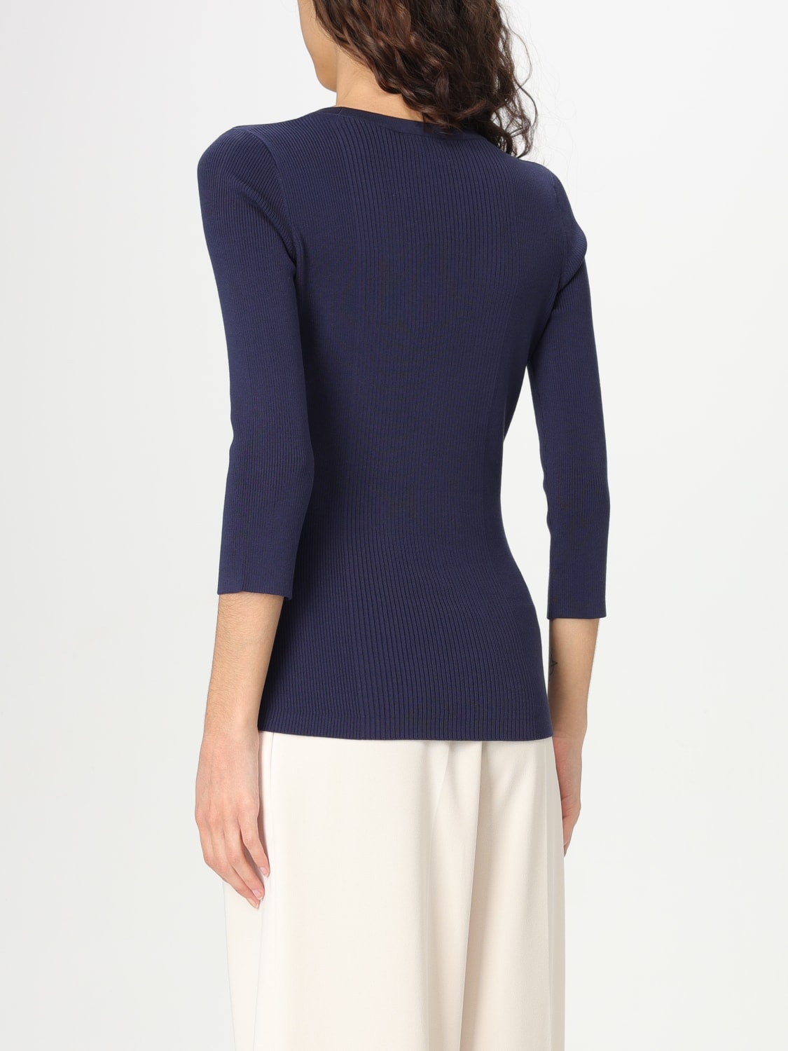 ELISABETTA FRANCHI SWEATER: Sweater woman Elisabetta Franchi, Blue - Img 2